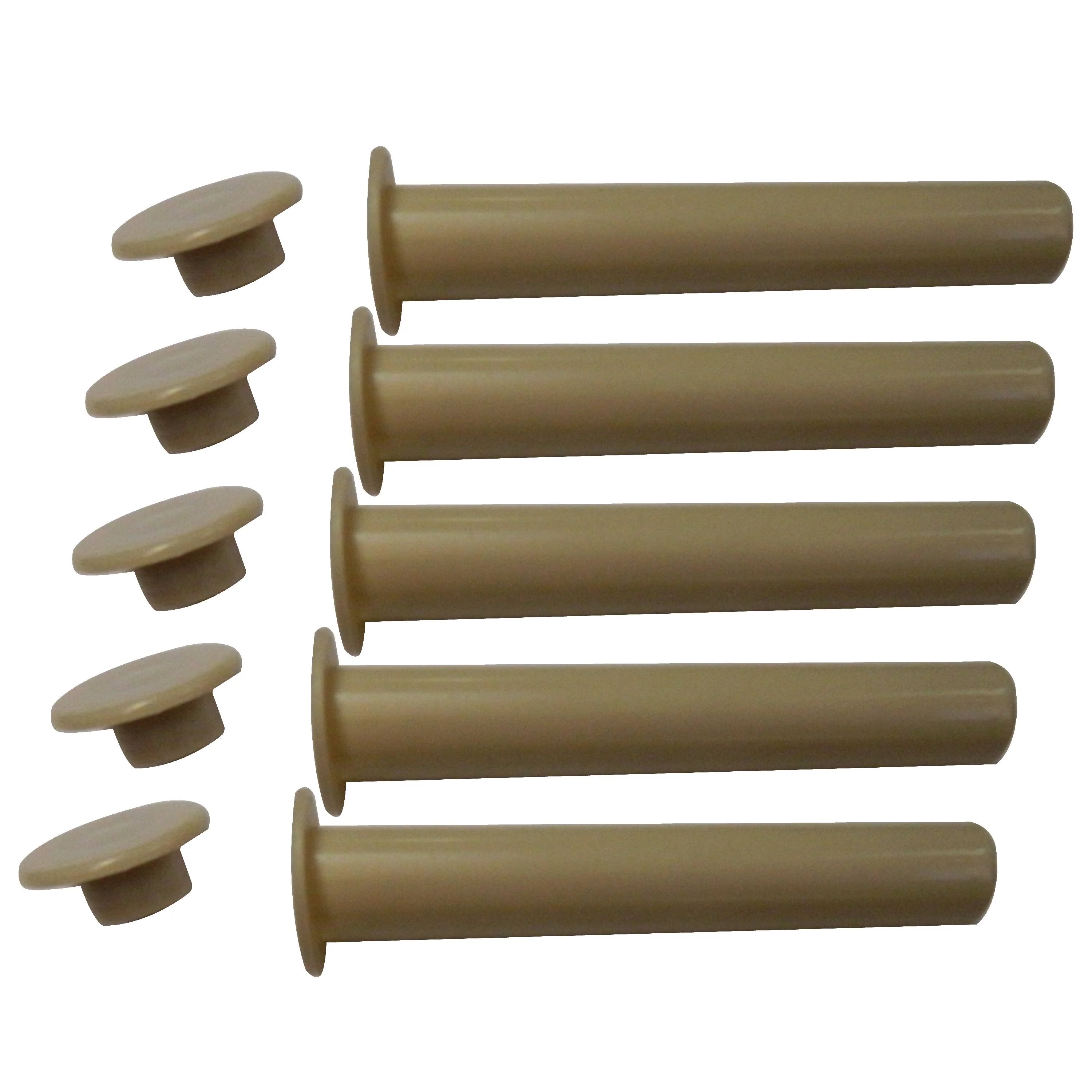 1/2 in. x 4 in. Tan Sleeve and Cap (5 pack) for Pool Fence DIY by Life Saver