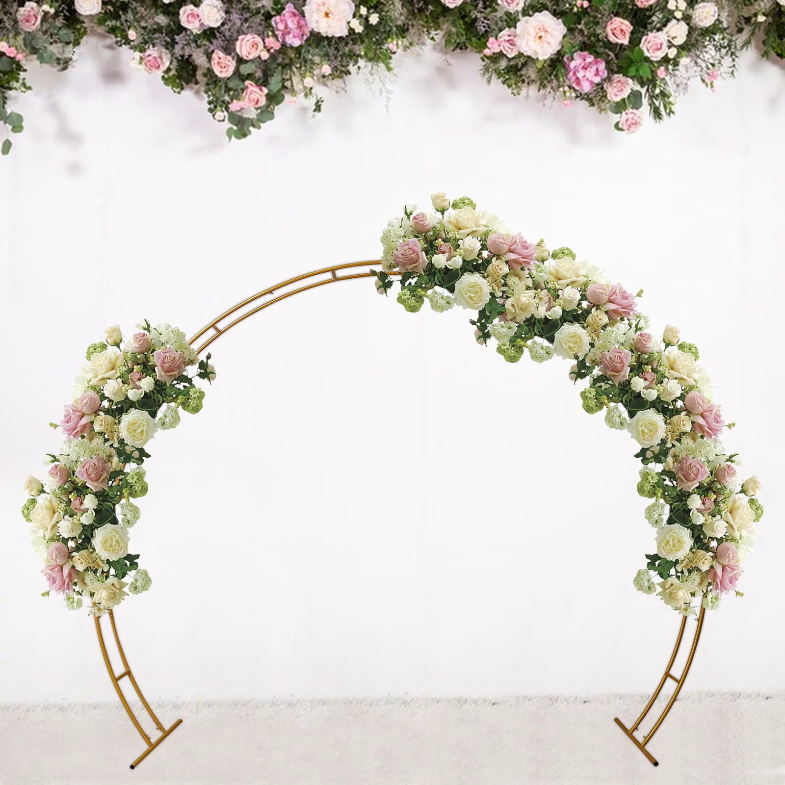 Wuzstar Wedding Arch Stand with Bases, Metal Easy Assembly Garden Arch for Weddings Party Event Decoration