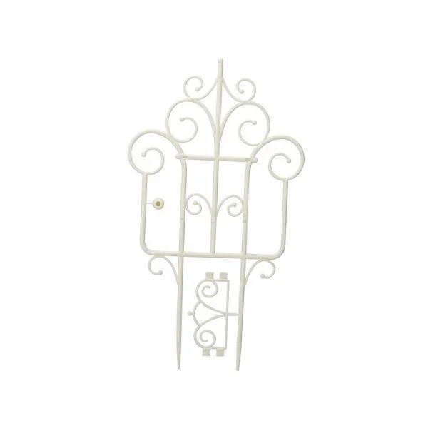 Miulika 6x16inch DIY Climbing Trellis for Climbing Plants Vines Indoor Small Flowerpot White
