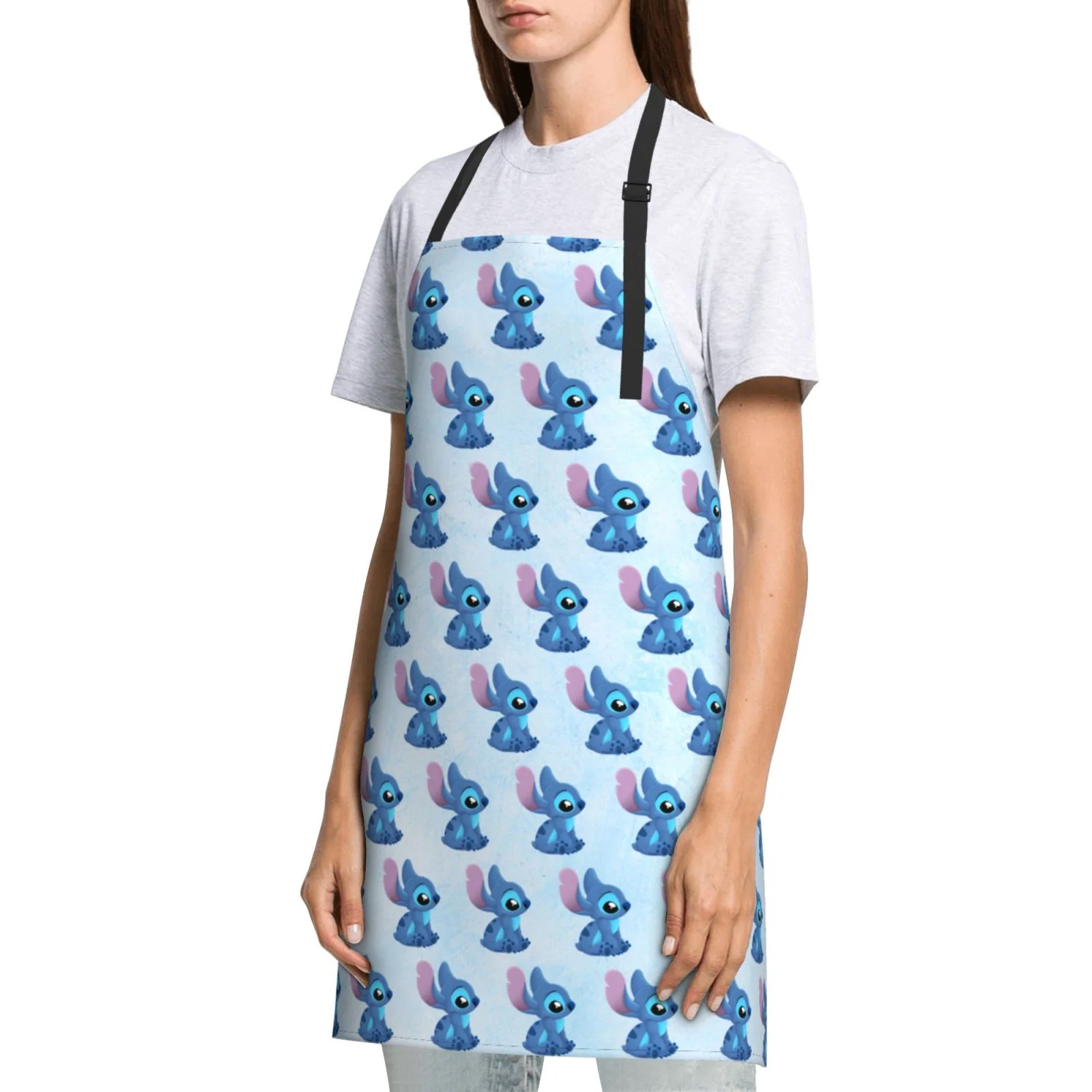 Stitch Blue Waterproof Apron Home Decor For Kitchen/Cooking/Gardening/Painting/BBQ/Baking/Chef/Craftsman