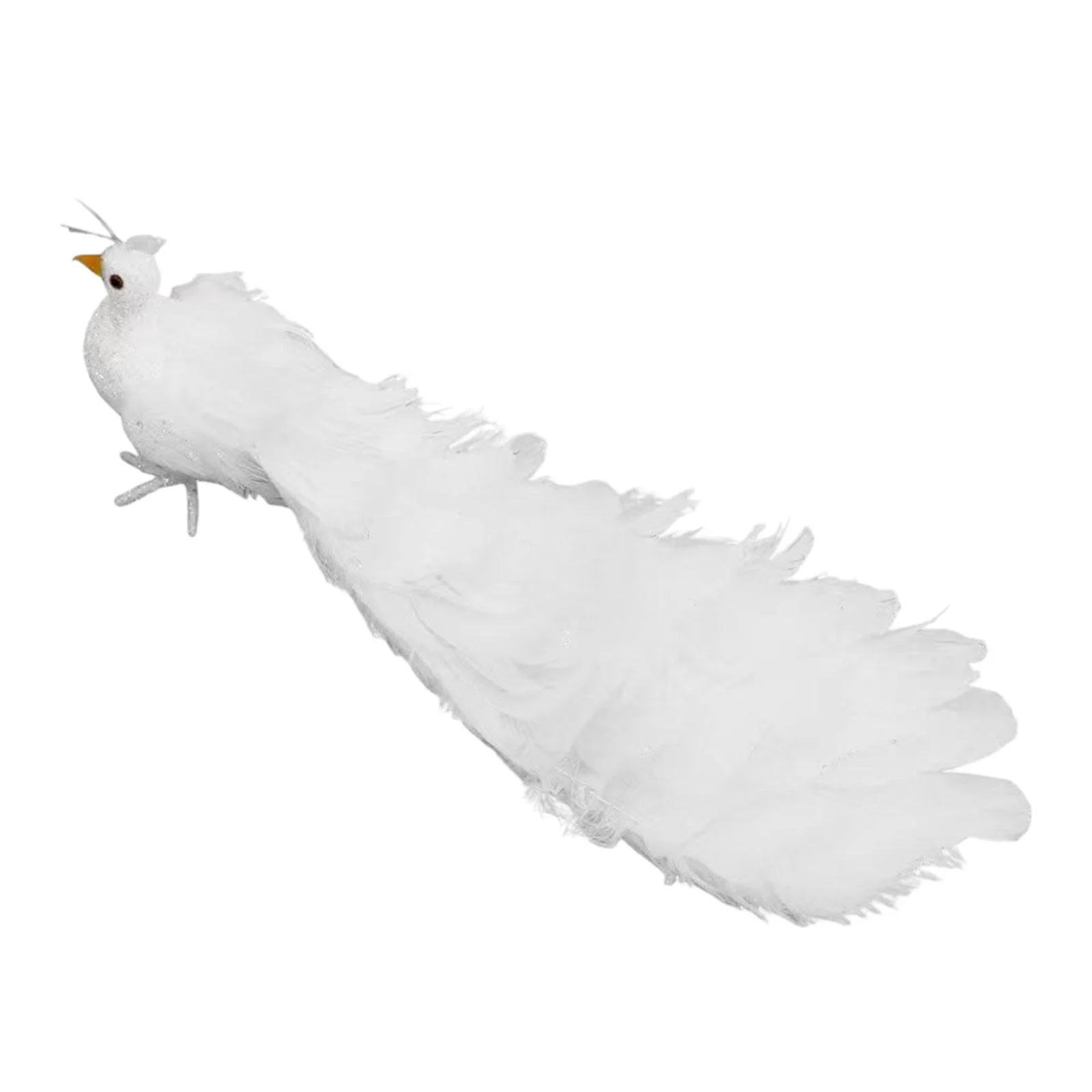 oshhnii Peacock Simulation Bird Animal Decorative Garden Ornament Bird Figures for Patio