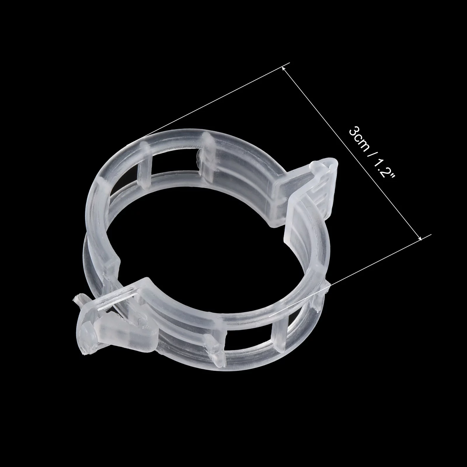 Uxcell Tomato Clips, Plastic Plant Support Clips Garden Trellis Clip, White 100 Pack
