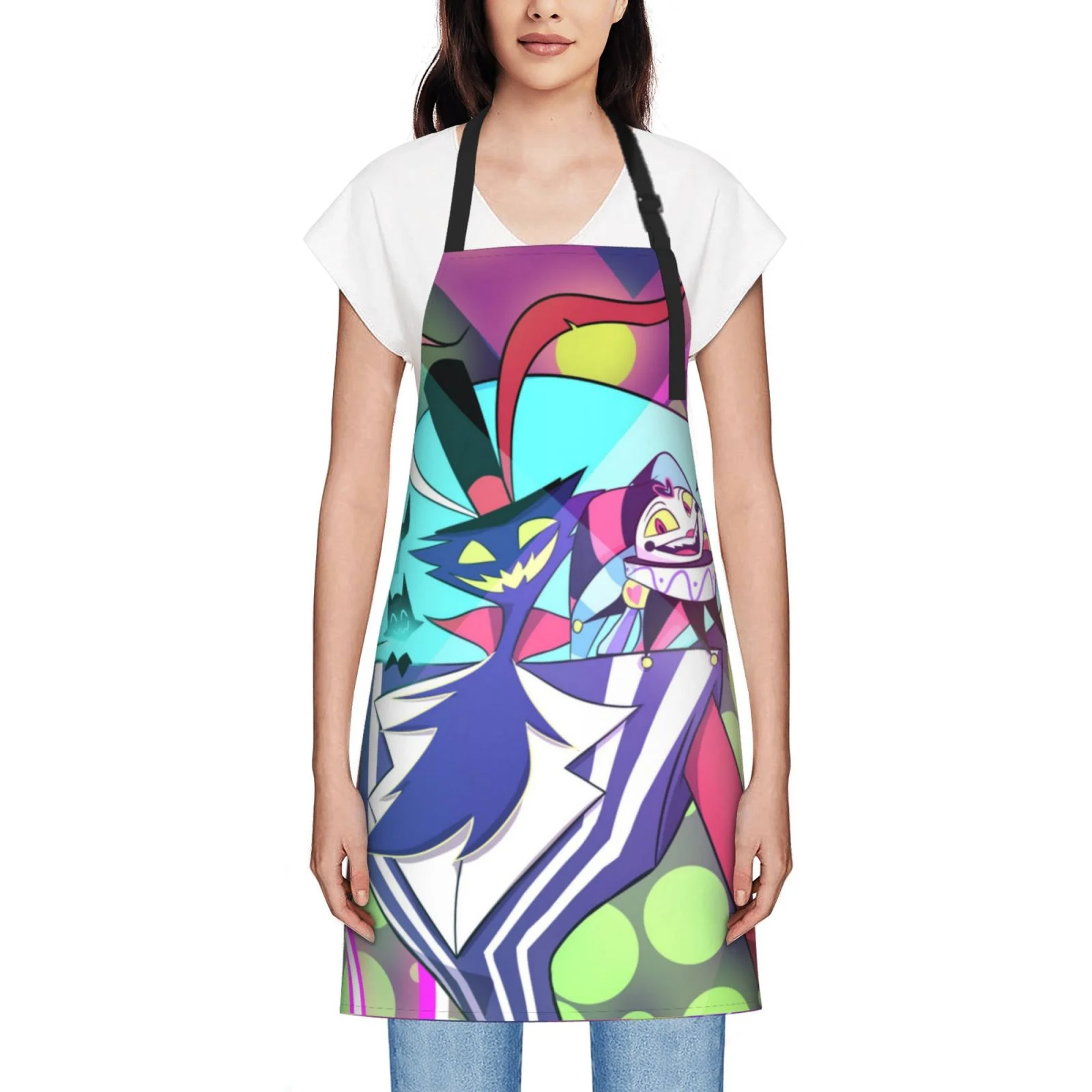 Helluva Boss Waterproof Apron Home Decor For Kitchen/Cooking/Gardening/Painting/BBQ/Baking/Chef/Craftsman