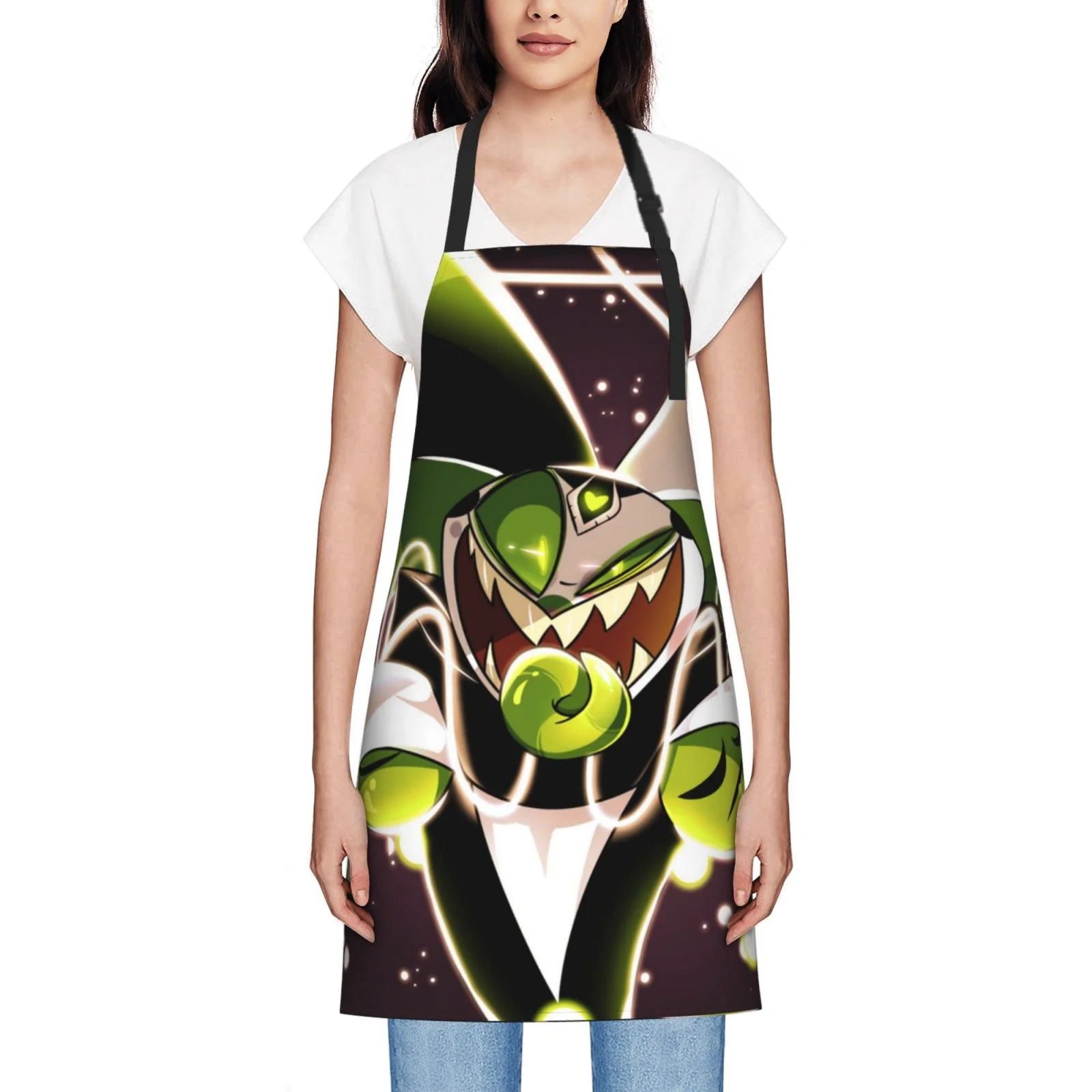 Helluva Boss Waterproof Apron Home Decor For Kitchen/Cooking/Gardening/Painting/BBQ/Baking/Chef/Craftsman