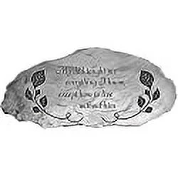 Cathedral Art My Dad Taught Me Memorial Garden Stone, 10-inches by 5-inches, Silver (GS503)