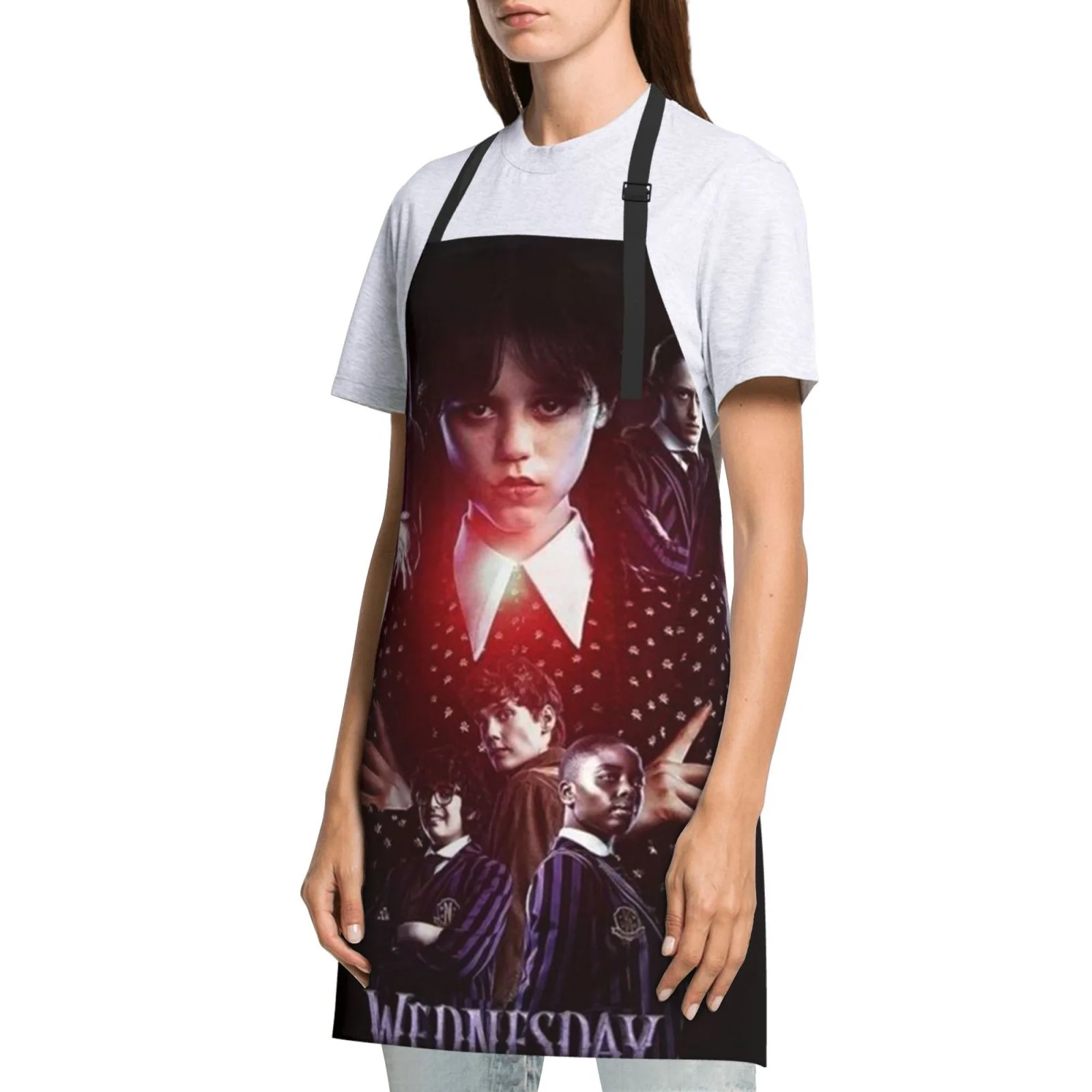 Wednesday Mystery Waterproof Apron Home Decor For Kitchen/Cooking/Gardening/Painting/BBQ/Baking/Chef/Craftsman