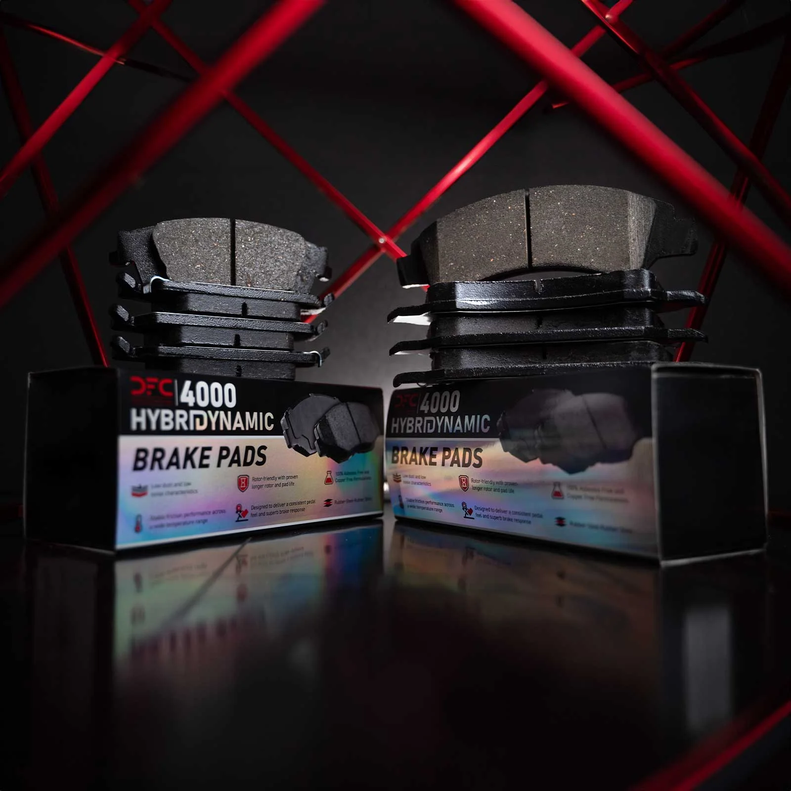 Dynamic Friction Company Rear 4000 HybriDynamic Brake Pads 4000-2411-00