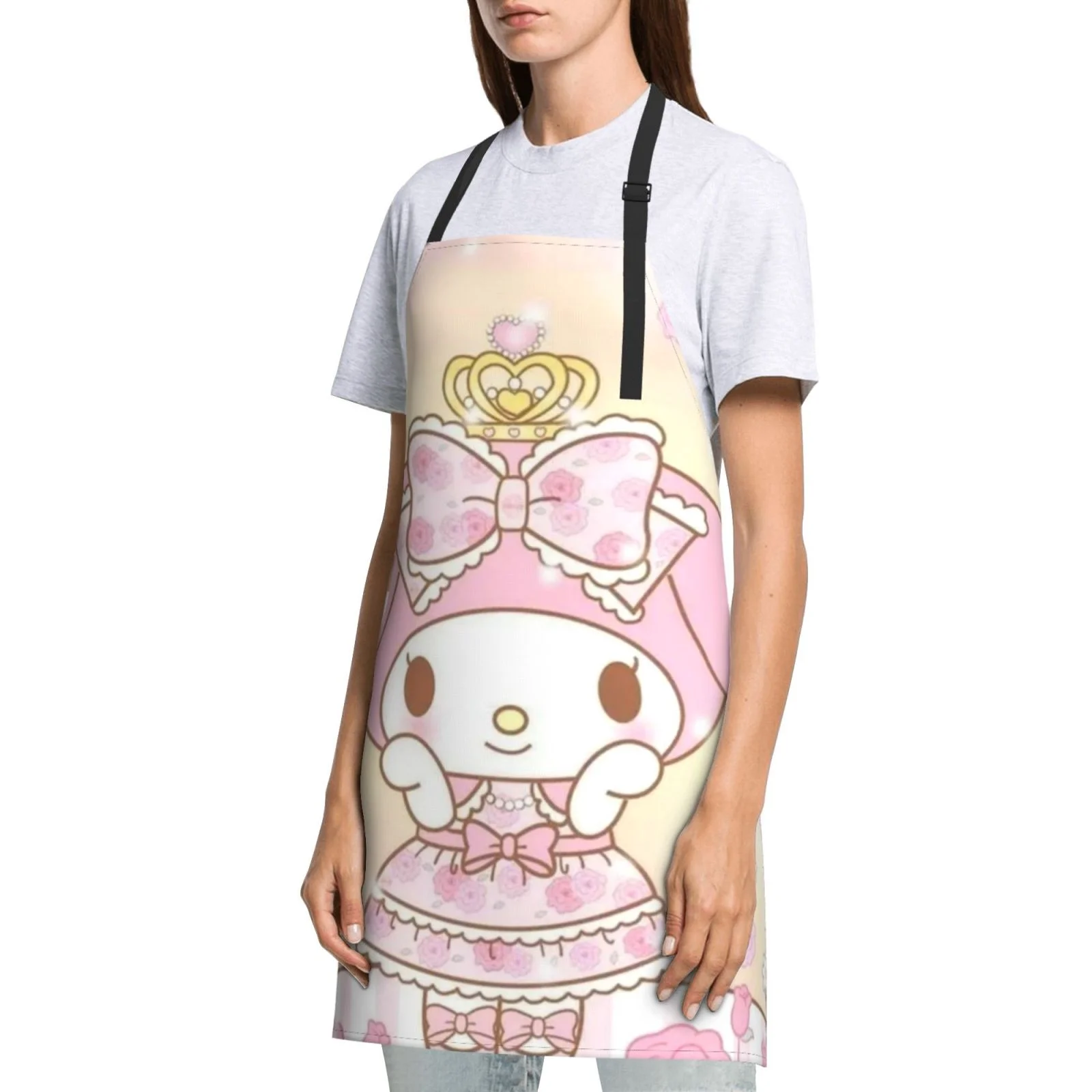 My Melody Pink Waterproof Apron Home Decor For Kitchen/Cooking/Gardening/Painting/BBQ/Baking/Chef/Craftsman