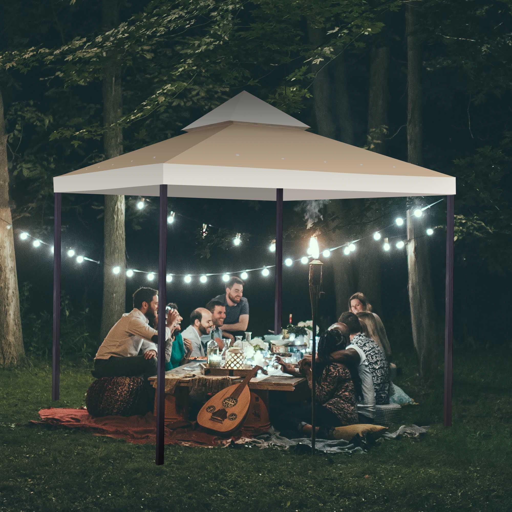 10' x 10' Replacement Canopy Top for Straight Leg Tent - Pop-Up Cover for Outdoor Events - 1pc Top Cloth Only