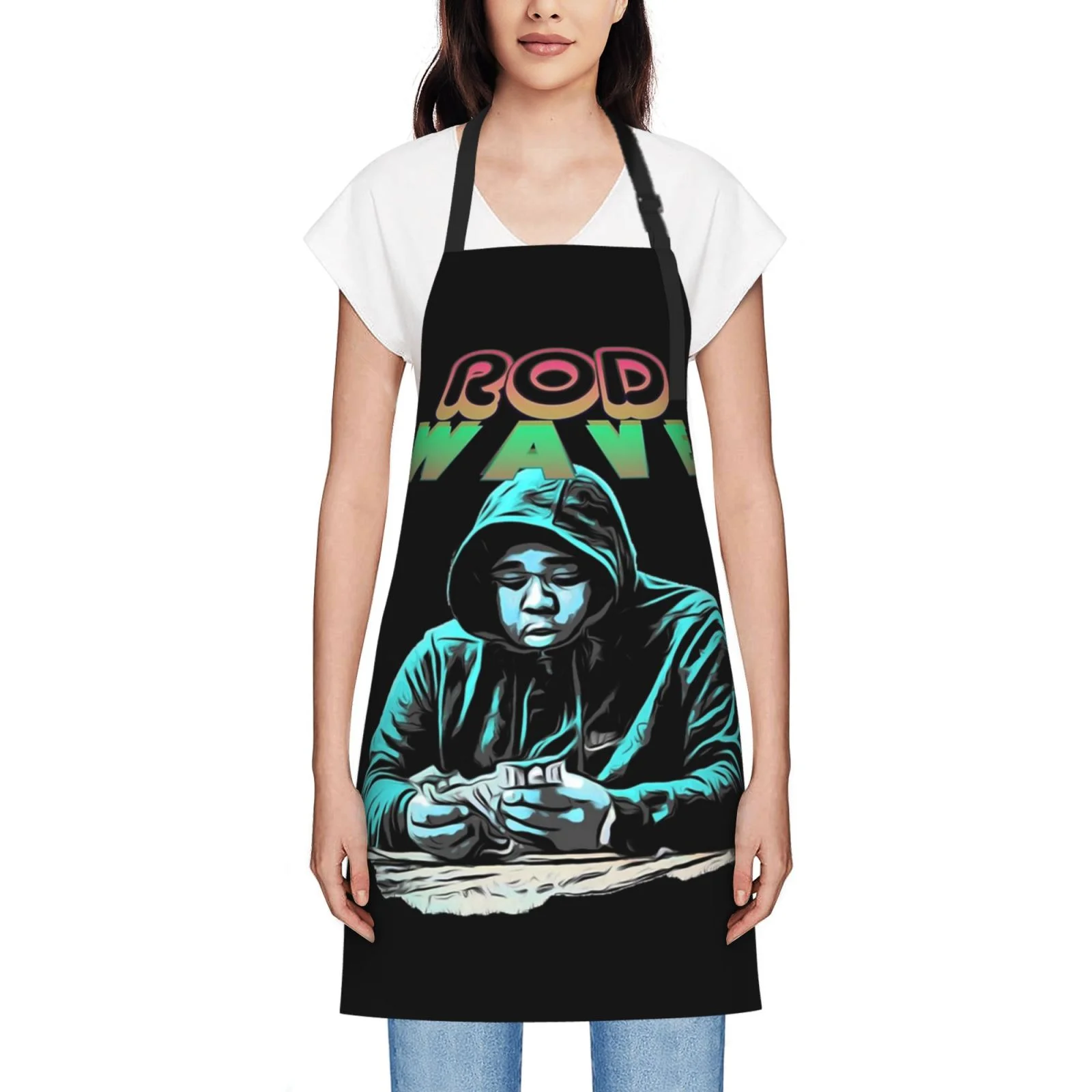 Rod Wave Waterproof Apron Home Decor For Kitchen/Cooking/Gardening/Painting/BBQ/Baking/Chef/Craftsman
