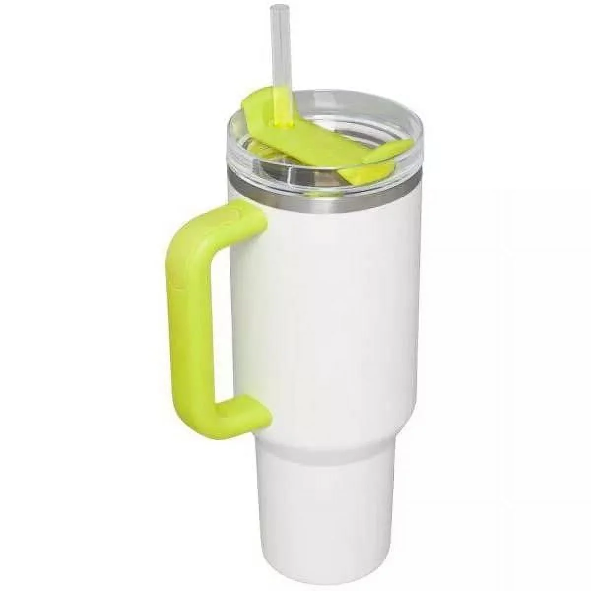 Stanley 40 oz Stainless Steel H2.0 FlowState Quencher Tumbler- FROST/ ELECTRIC YELLOW