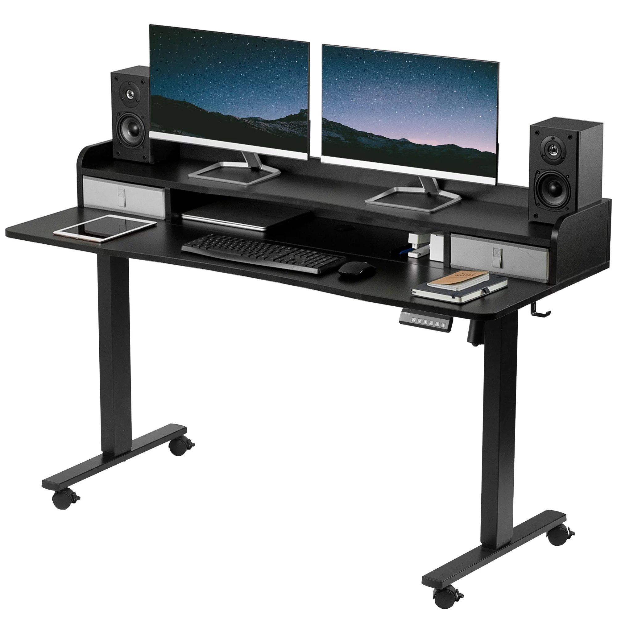 VIVO Black 2 Tier Electric 60