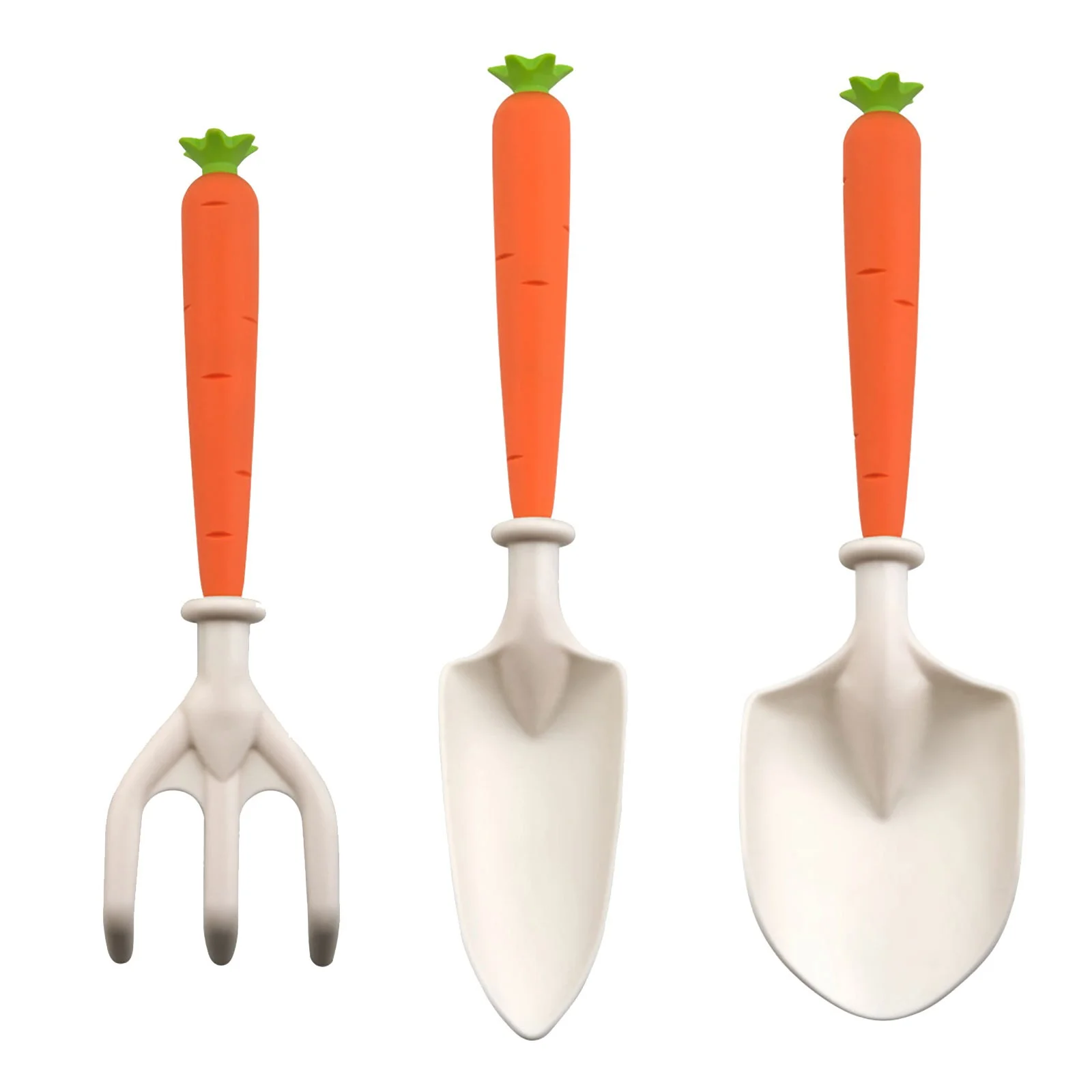 RUIG Children's Garden Tool Set Carrot Digging Shovel Graduated Tip Shovel Rake Flower Three Set