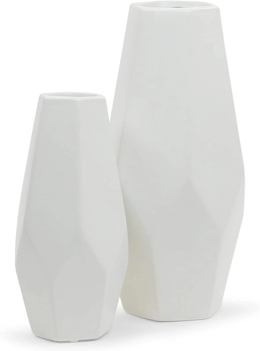 WGV Geometric Ceramic Vase, Width 5