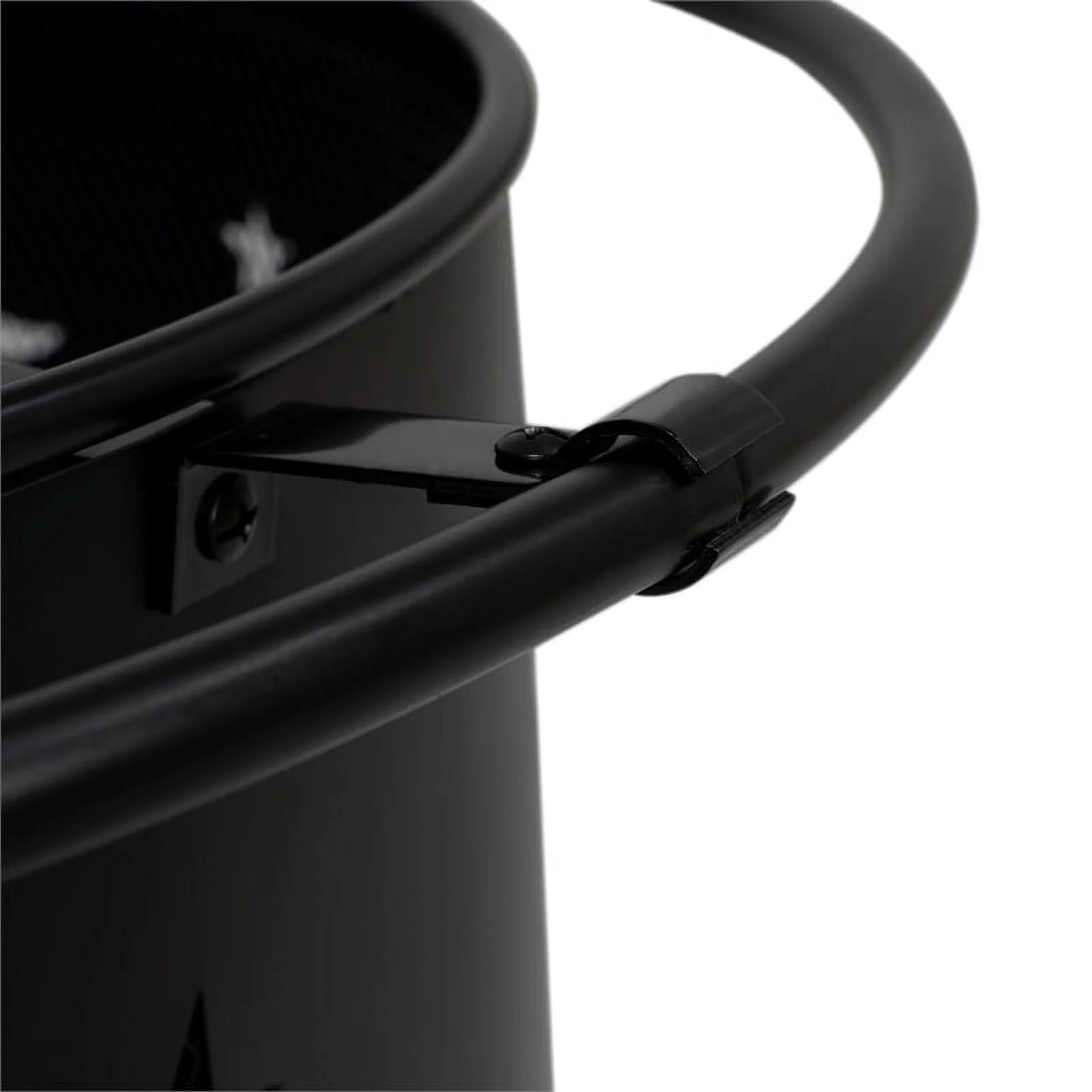 Hampton Star and Moon Steel Wood Burning Fire Pit in Black