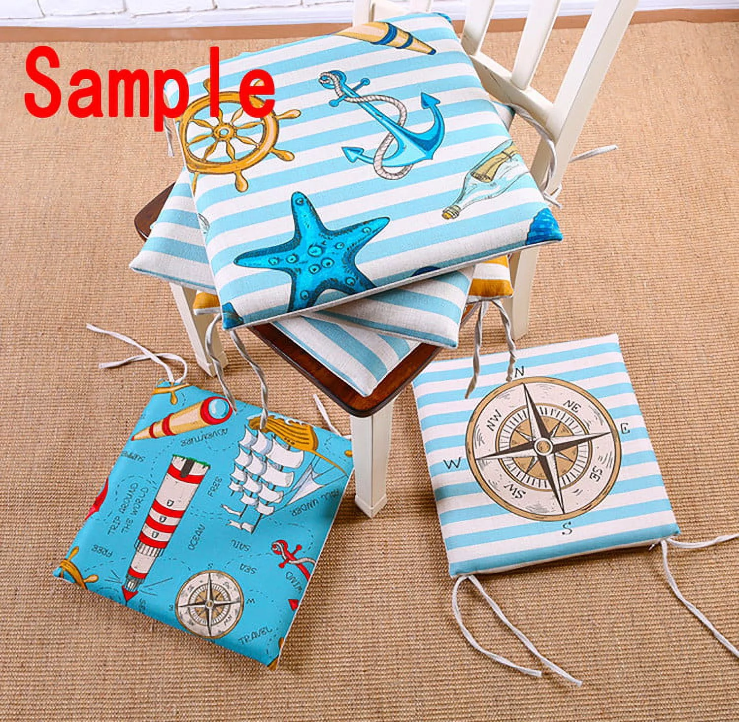 YKCG Hay Bales in the Night Mystic Auumn Scenery Seat Cushion Chair Cushion Floor Cushion Twin Sides 18x18 inches