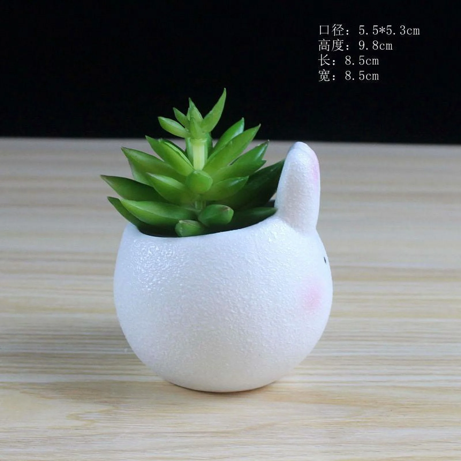 Snowflake Glazed Ceramic Succulent Planter - European Style Cartoon Minimalist Pot