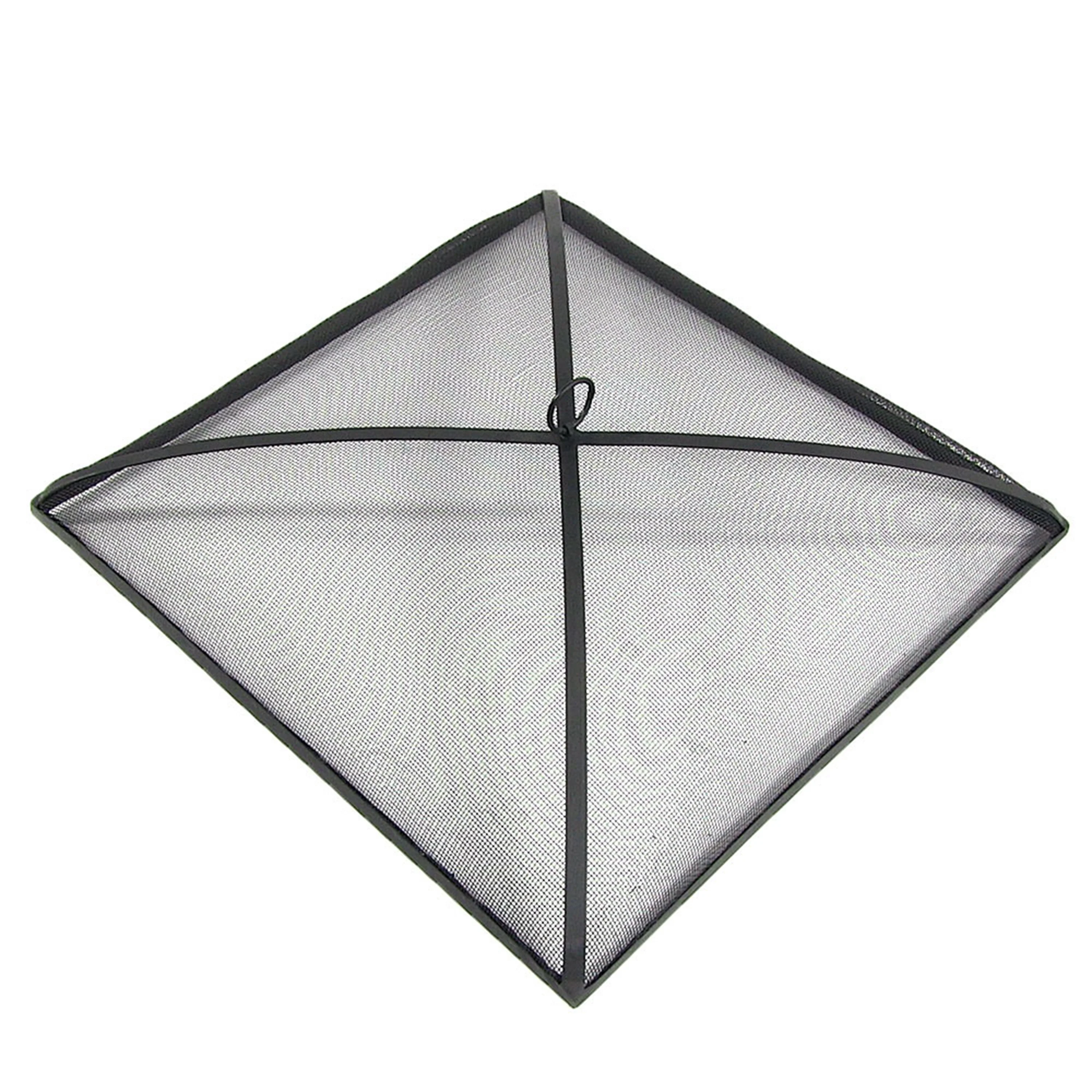 Sunnydaze Heavy-Duty Steel Square Fire Pit Spark Screen - 24