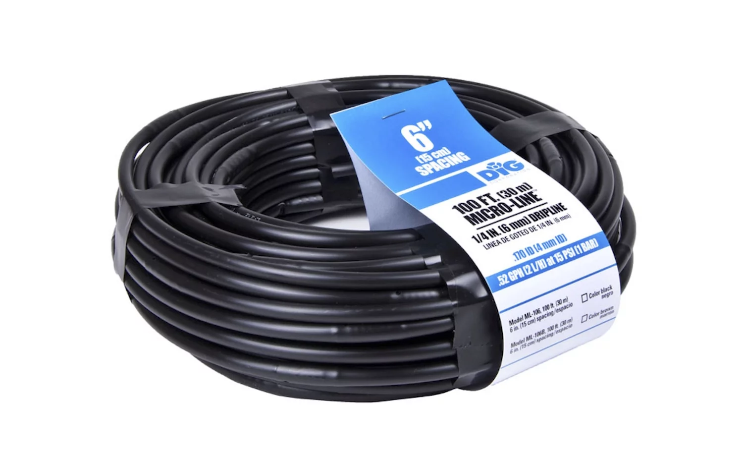 DIG Corporation Drip Line Tubing 100', 6