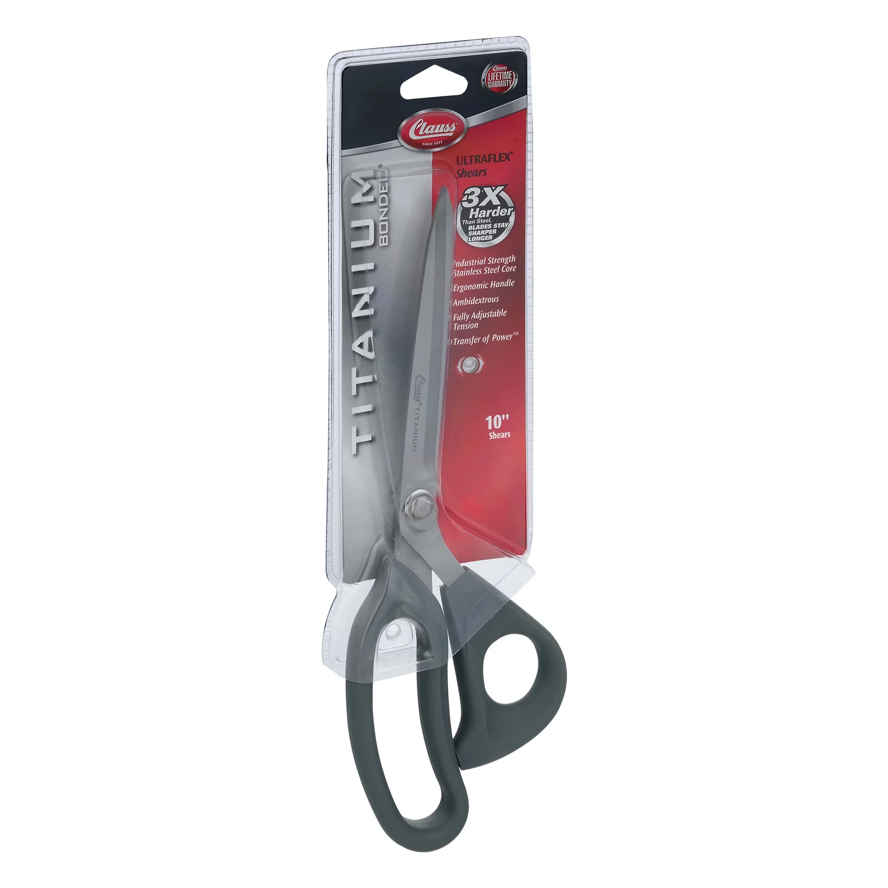 Clauss Ultraflex Titanium  Bonded Shears with Adjustable Tension, 10