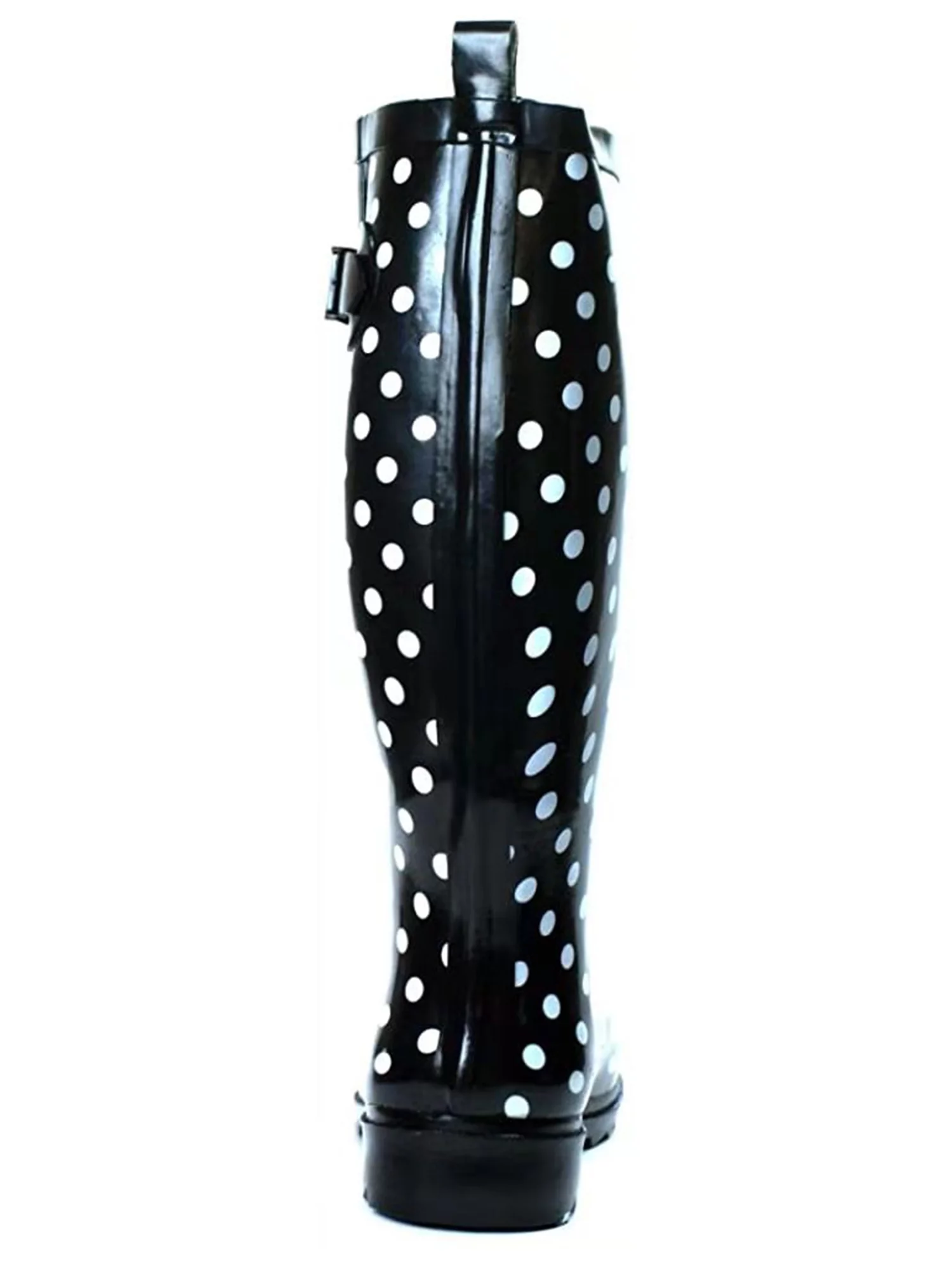 Tanleewa Women's Print Rain Boot Waterproof Stylish Dot Garden Rubber Shoe Size 9 Adult Female