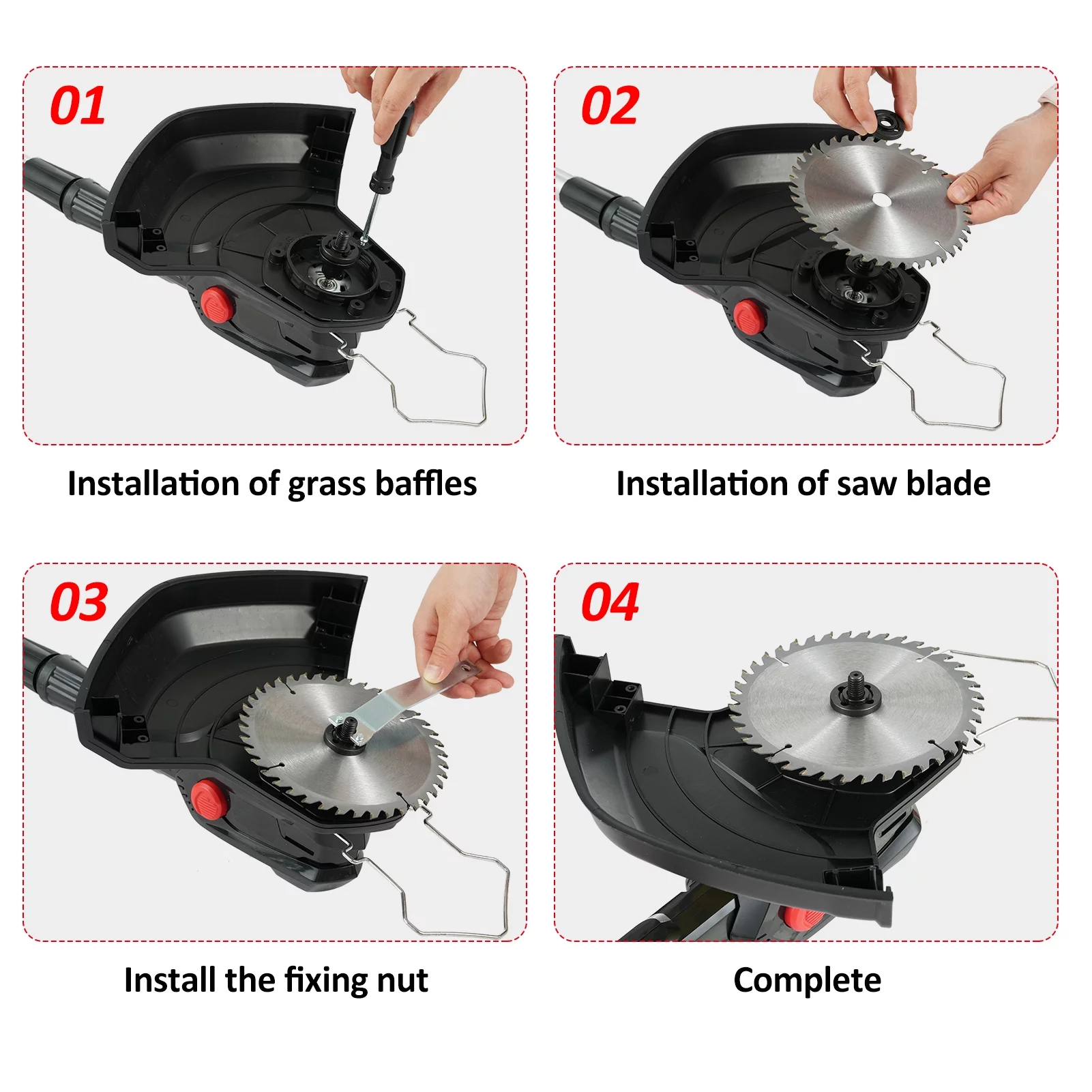 Blusea 21V String Trimmer Grass Trimmer/Edger/Mini-Mower with 2500mAh Battery