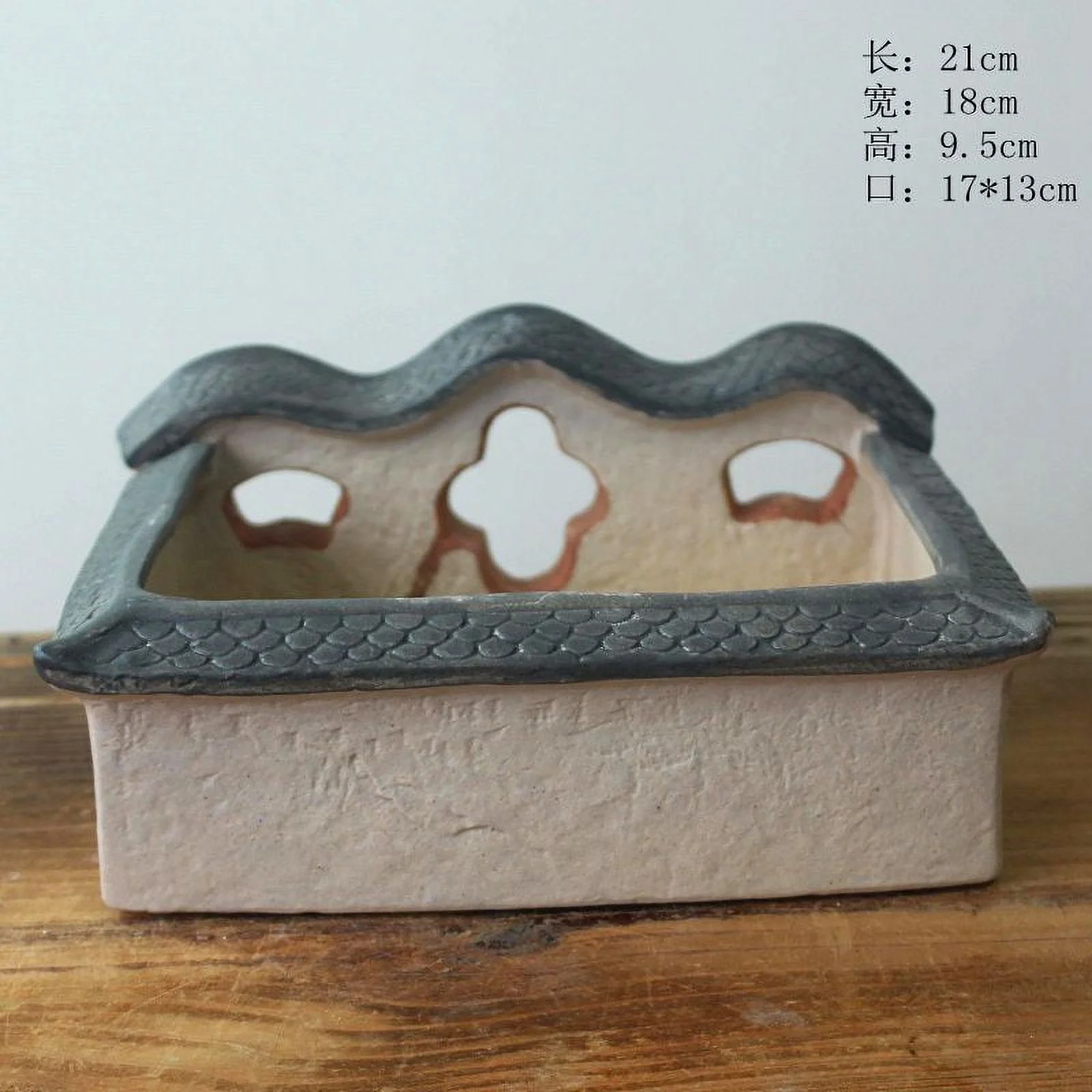 LivNxt Ceramic Succulent Planter - Large Ceramic Pot for Succulents