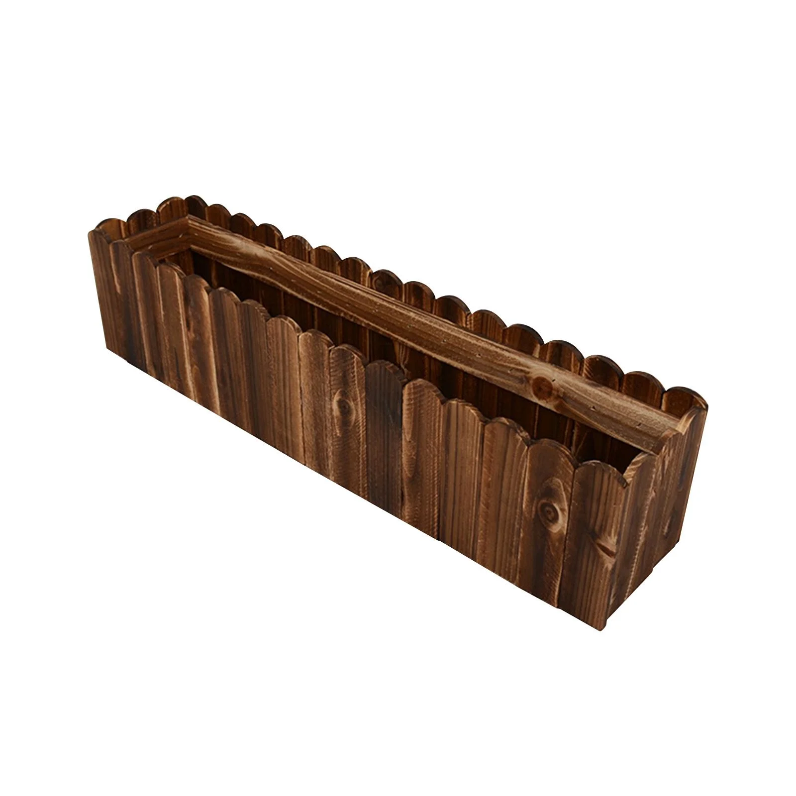 Gazechimp Solid Pot Outdoor Rectangular Vegetable Planting Box Bucket for Home Medium