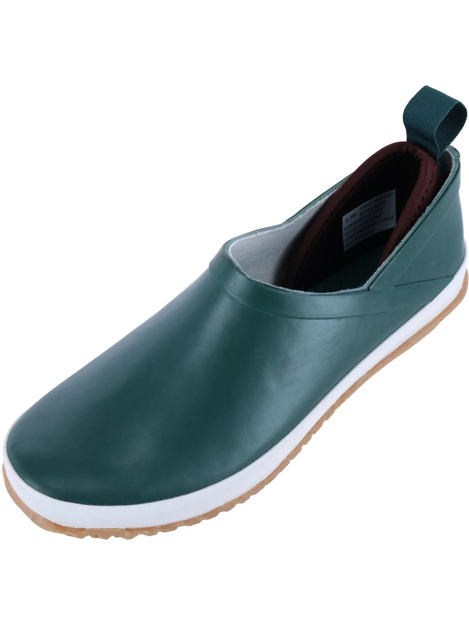 Jambu Women's Bumblebee Garden Ready Slip-On Waterproof Shoes, Hunter Green \ Brown,7.5 M US