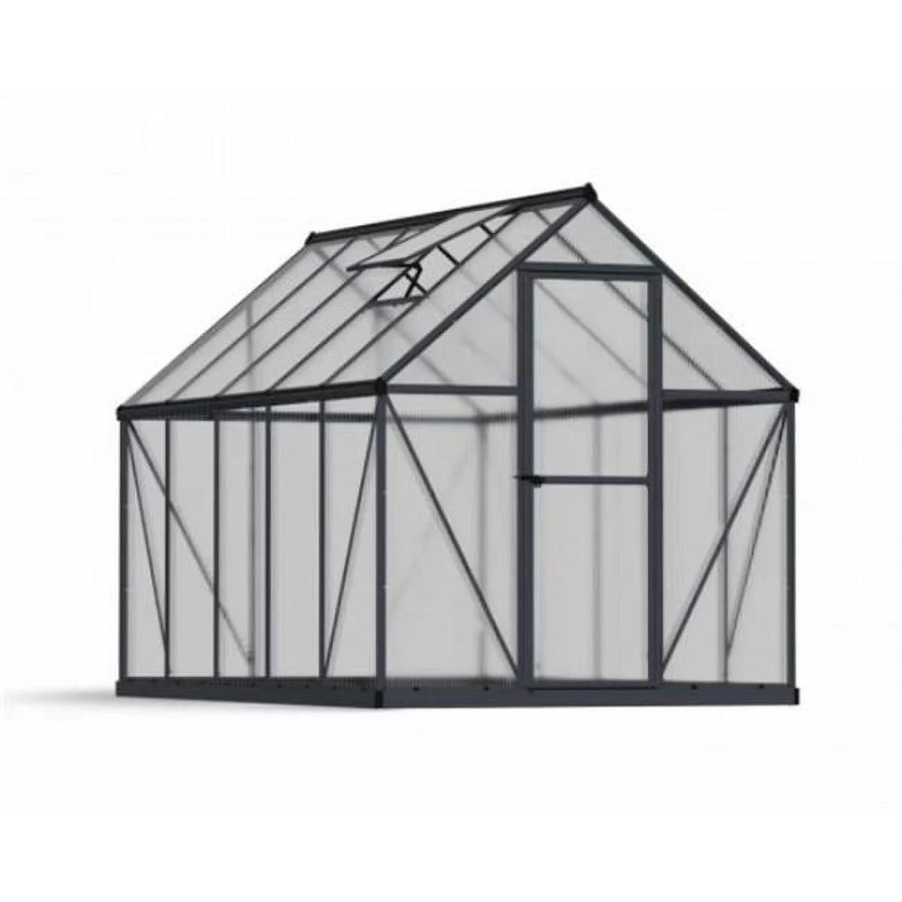 6 x 10 ft. Mythos Greenhouse, Gray