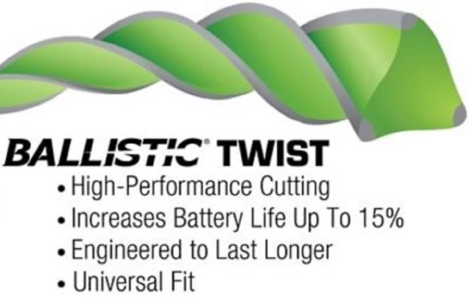 Shakespeare 17462 Ballistic Twist Trimmer Line 0.095 Inch x 40ft Nylon Green