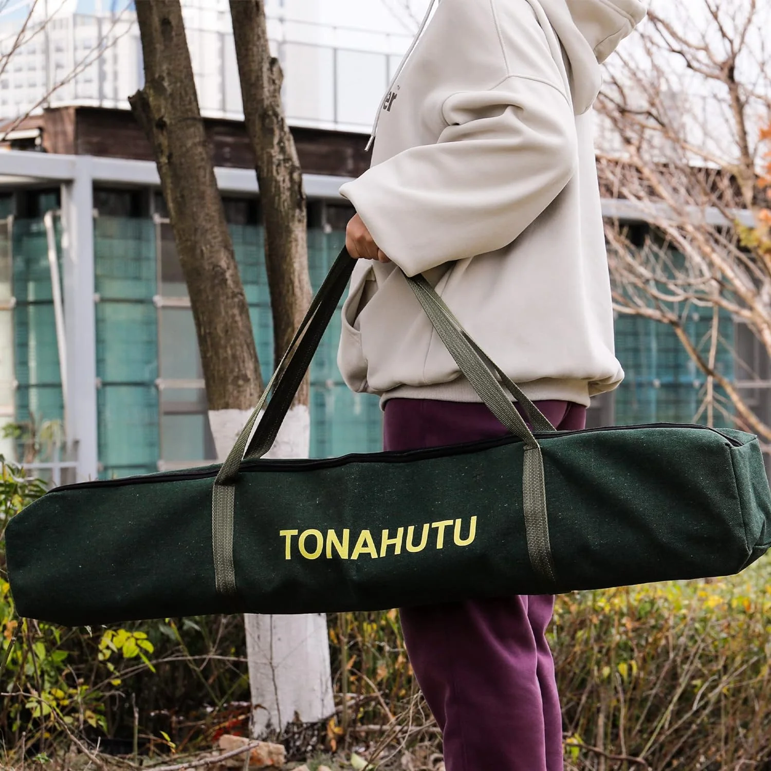 OUWI 26 Foot Tree Pole Pruner Manual Branches Trimmer Extension Cut Tree Branch Garden Tools Loppers Hand Pole Saws (No Scissors Include)