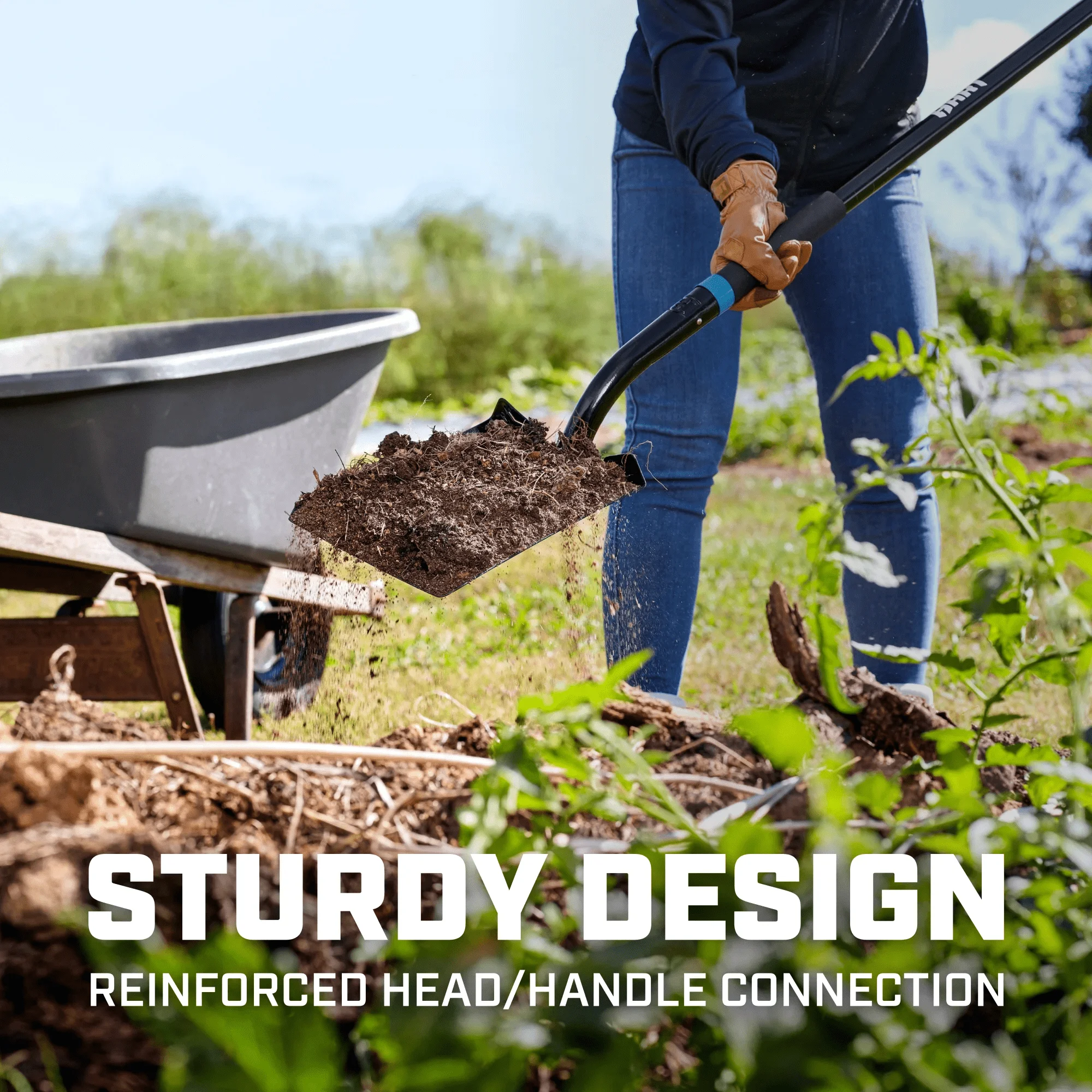 HART Heavy-Duty Transfer Shovel with Fiber glass Handle