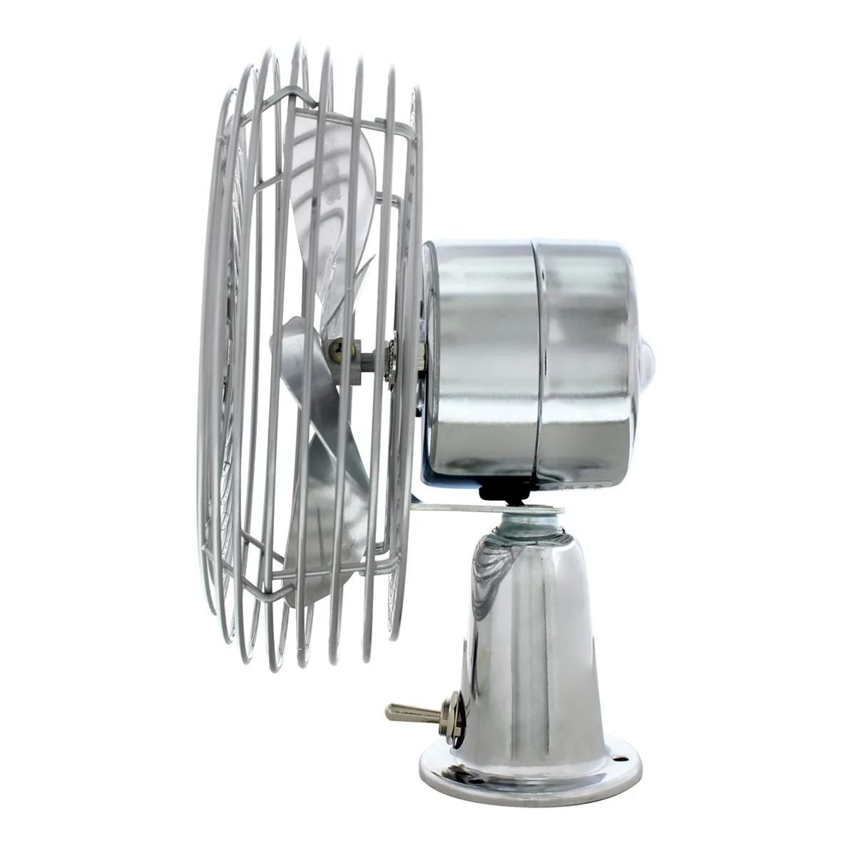 United Pacific Heavy Duty Chrome 12V Car Fan w/6