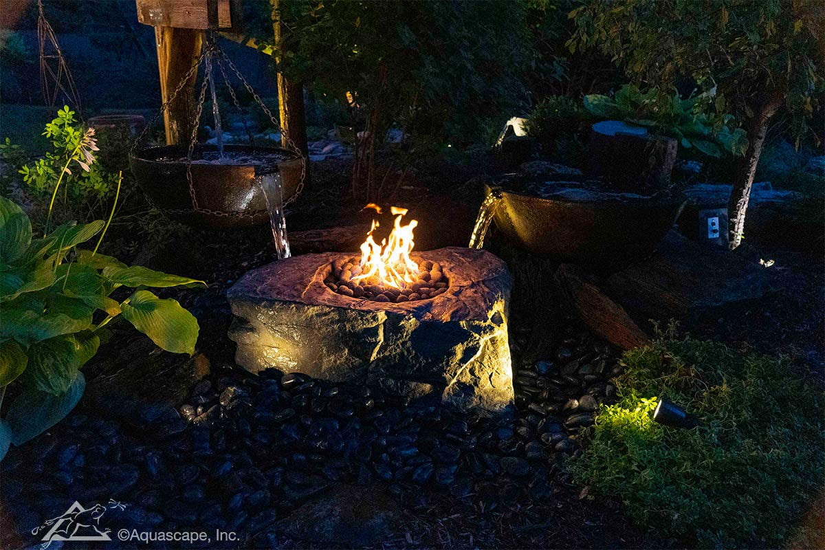 Aquascape 58091 Faux Stone Fire Pit