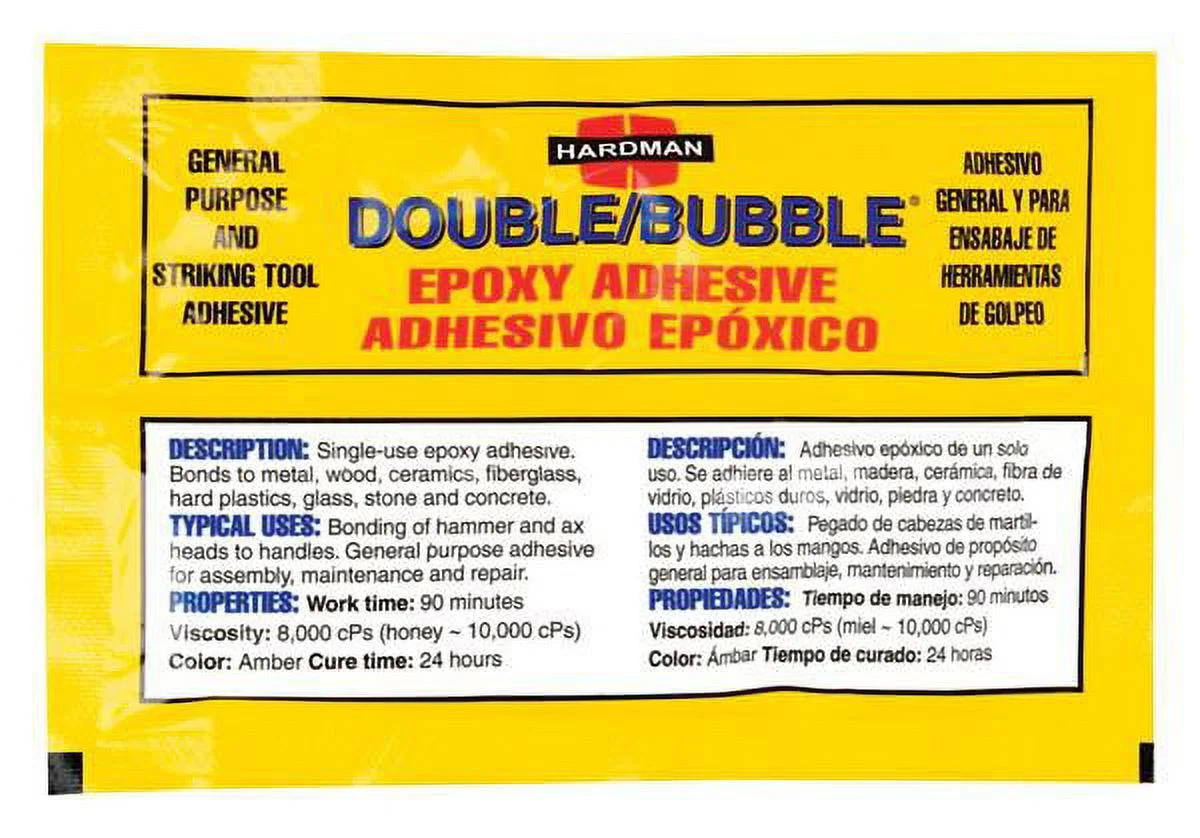 2 PC Truper Hardman Double/Bubble Medium Strength Epoxy Adhesive 1 pk