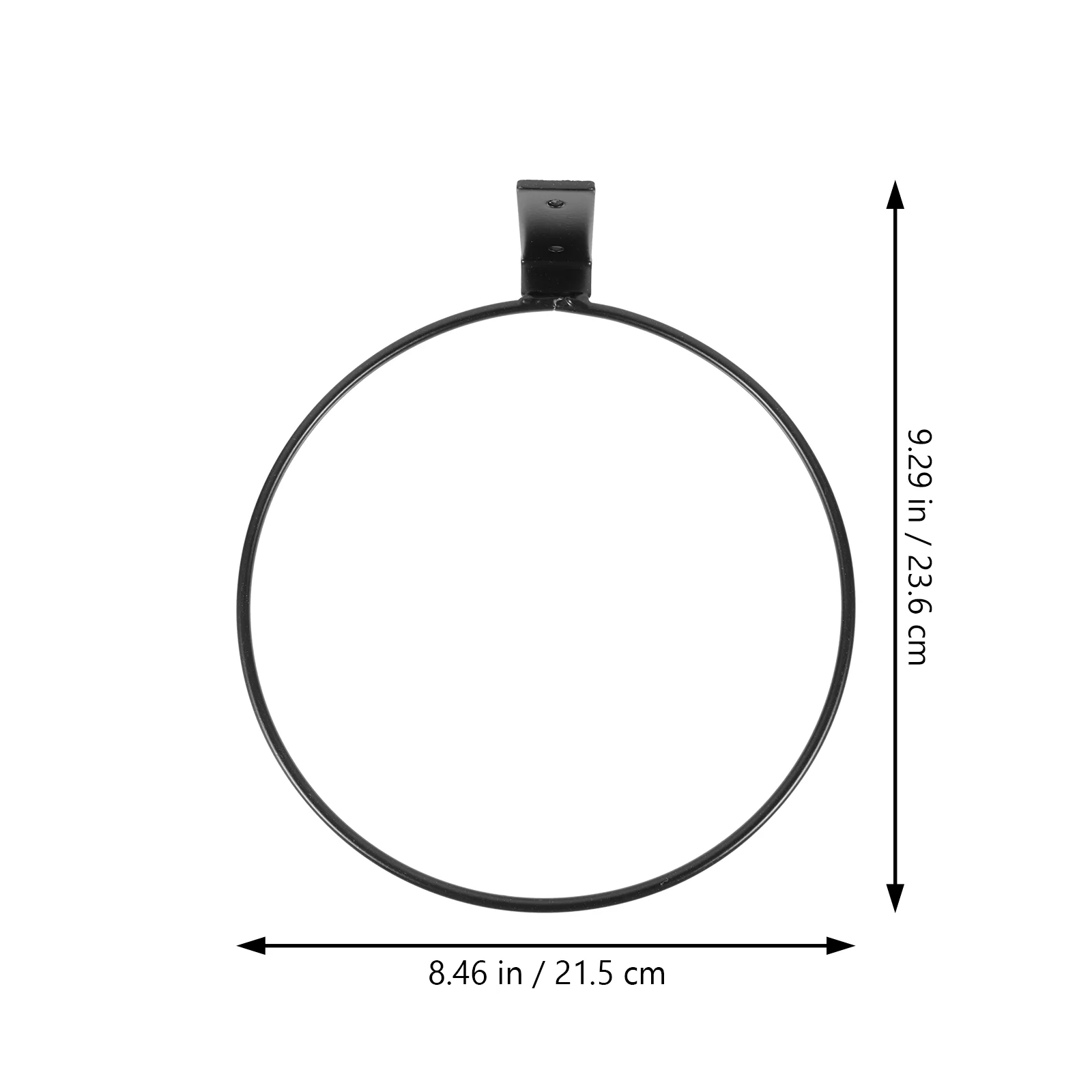 Hemoton Wall Mounted Flower Pot Rack Iron Ring Flowerpot Wall Bracket Planter Holder