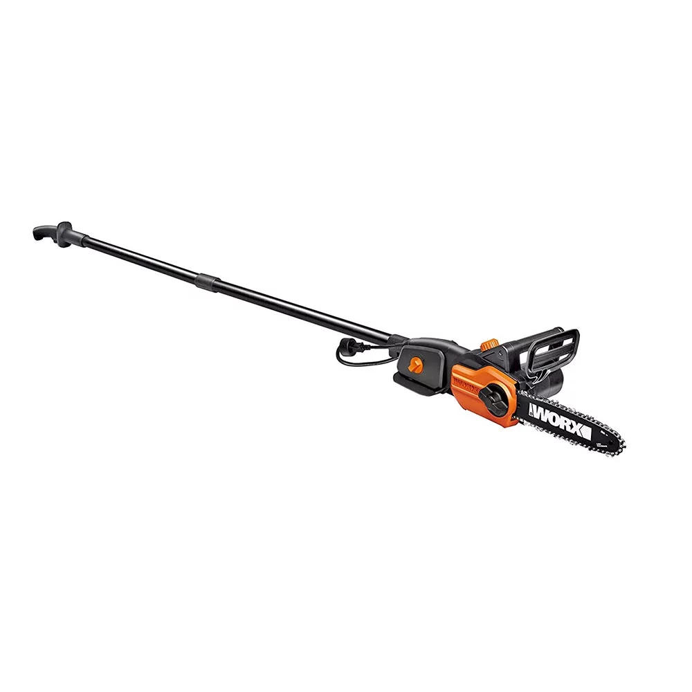 WORX WG310 8 Inch 8 Amp Automatic Electric Pole Saw w/ 8 Foot Extension, Orange