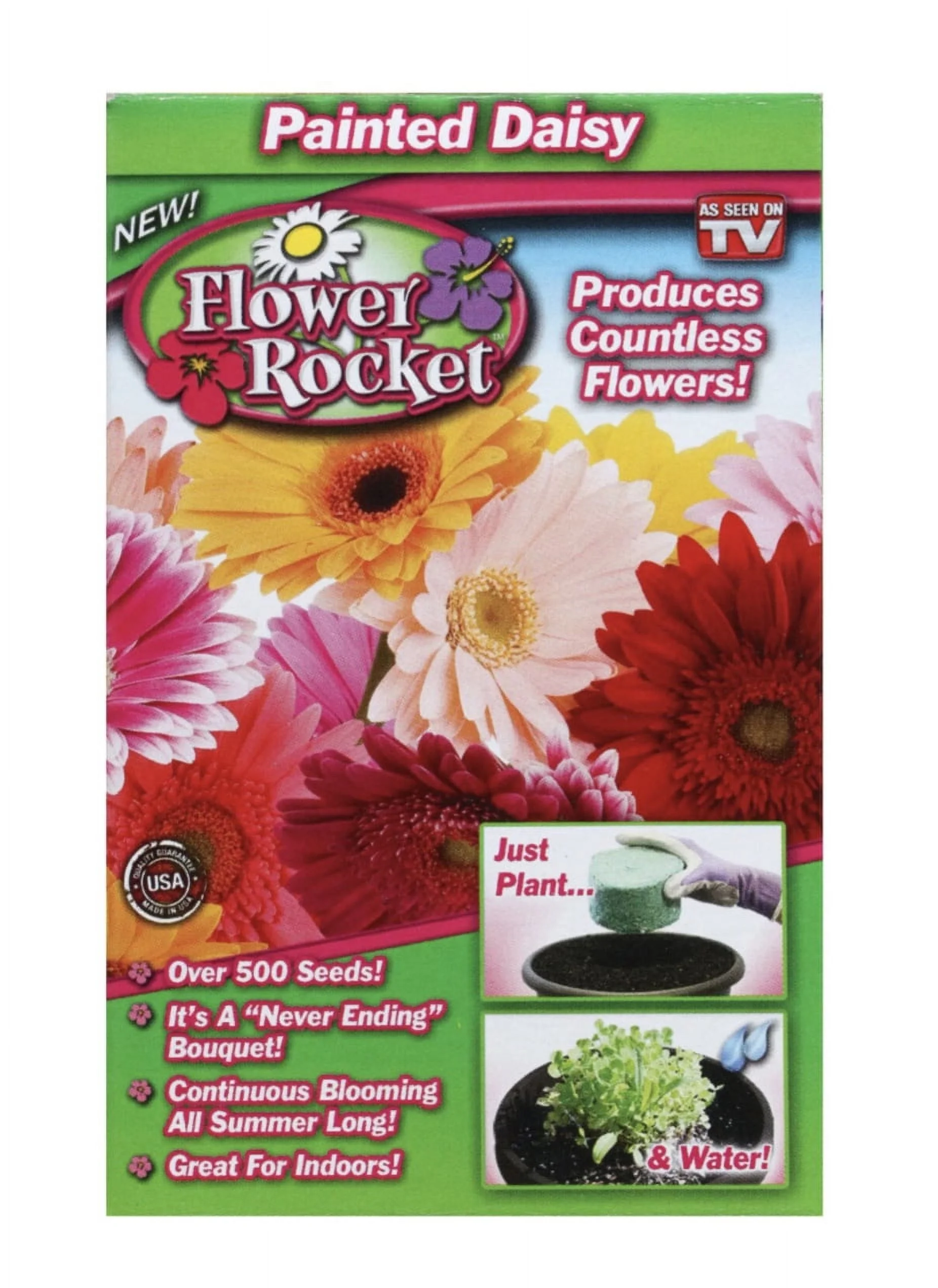 Painted Daisy Flower Rocket As Seen On TV