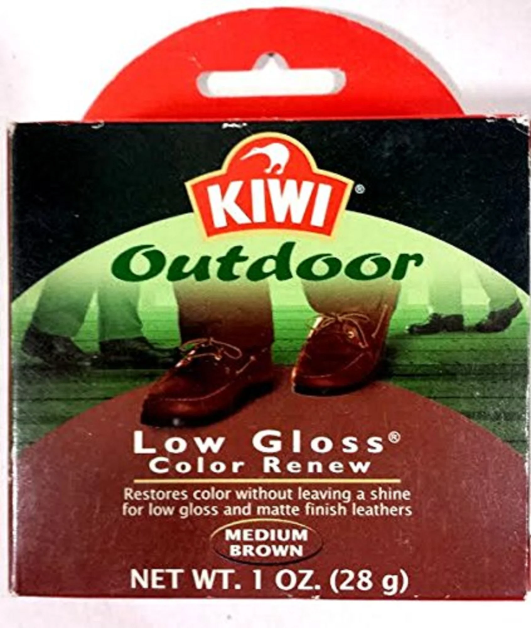 Kiwi Low Gloss Color Renew Medium Brown Shoe Polish  - 1 oz