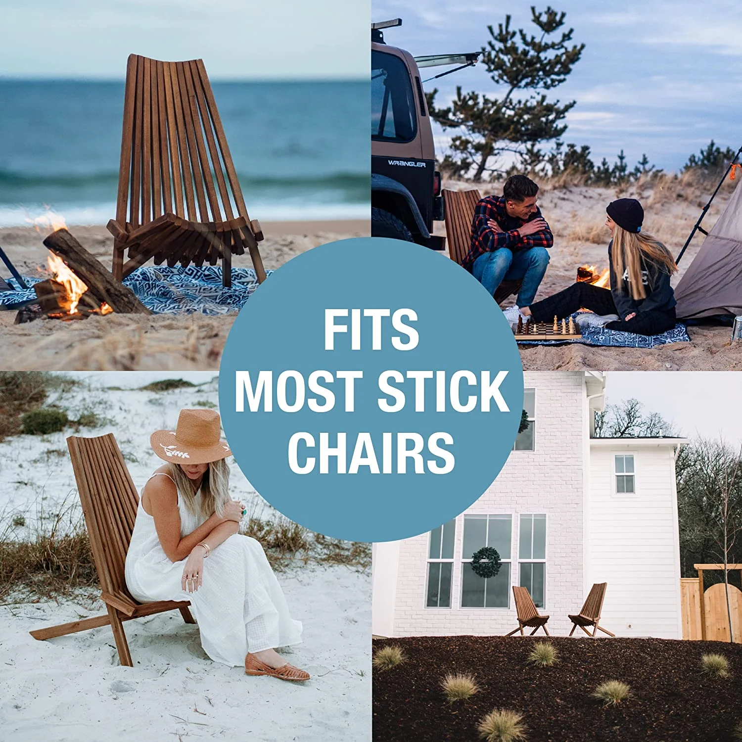 CleverMade Tamarack Chair Pillow with Elastic Band, Mocha (2PK)