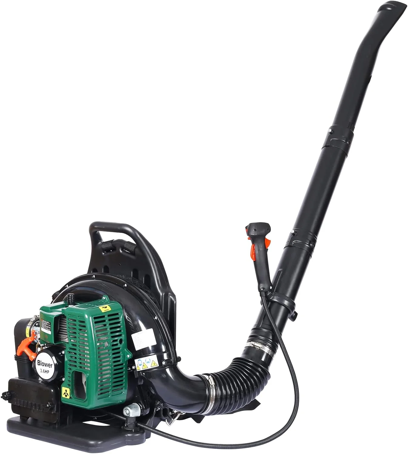 63.3CC 2-Stroke Leaf Blowers,3.6HP/750CFM Light Weight Gas Backpack Leaf-blowers,Strong Air Flow,EPA Compliant,for Leaves, Sand, Gravel and Snow