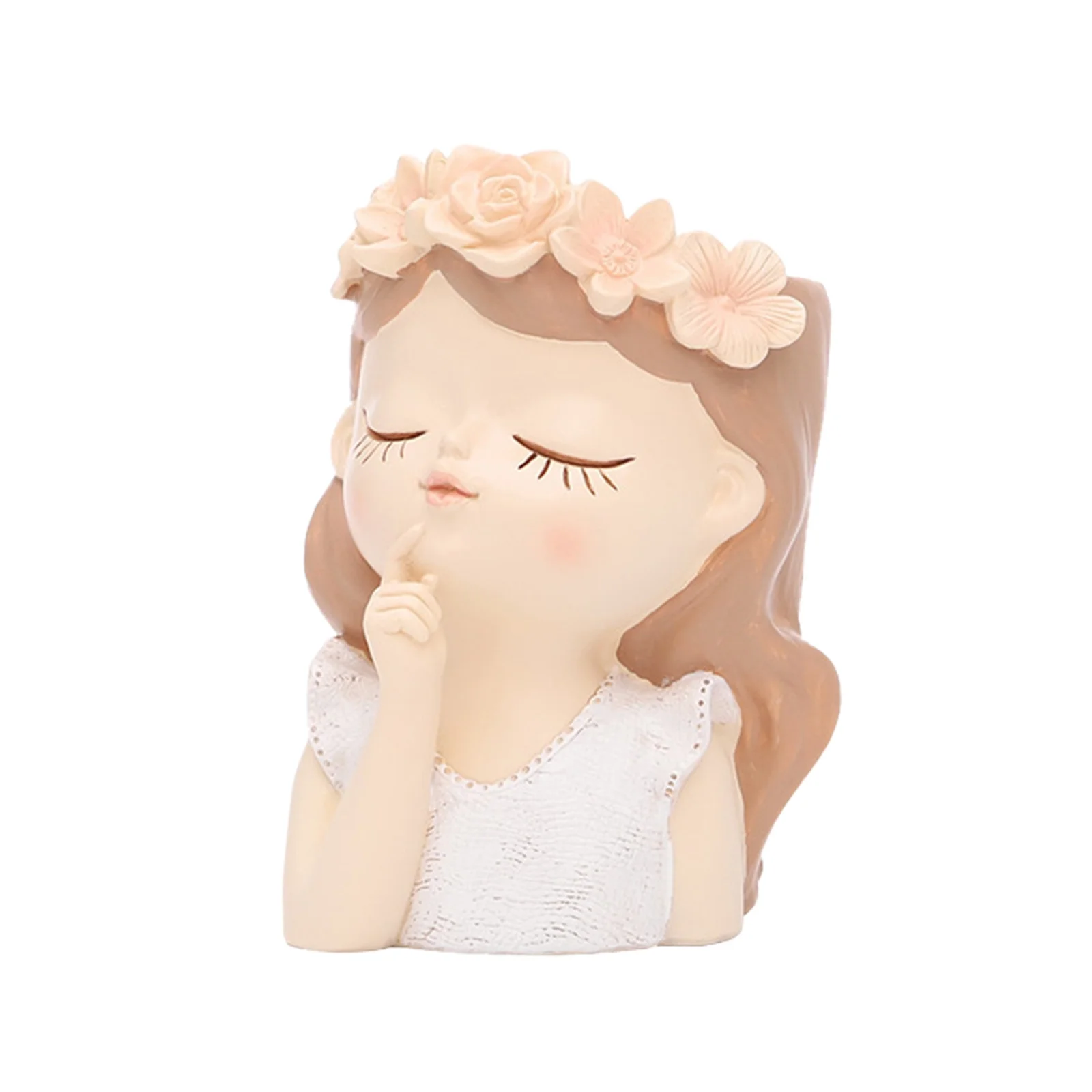 GuLuBin Garden Pot New Fairy Succulent Flower Pot Garden Decorations Cute Little Girl Vase Potted Decoration