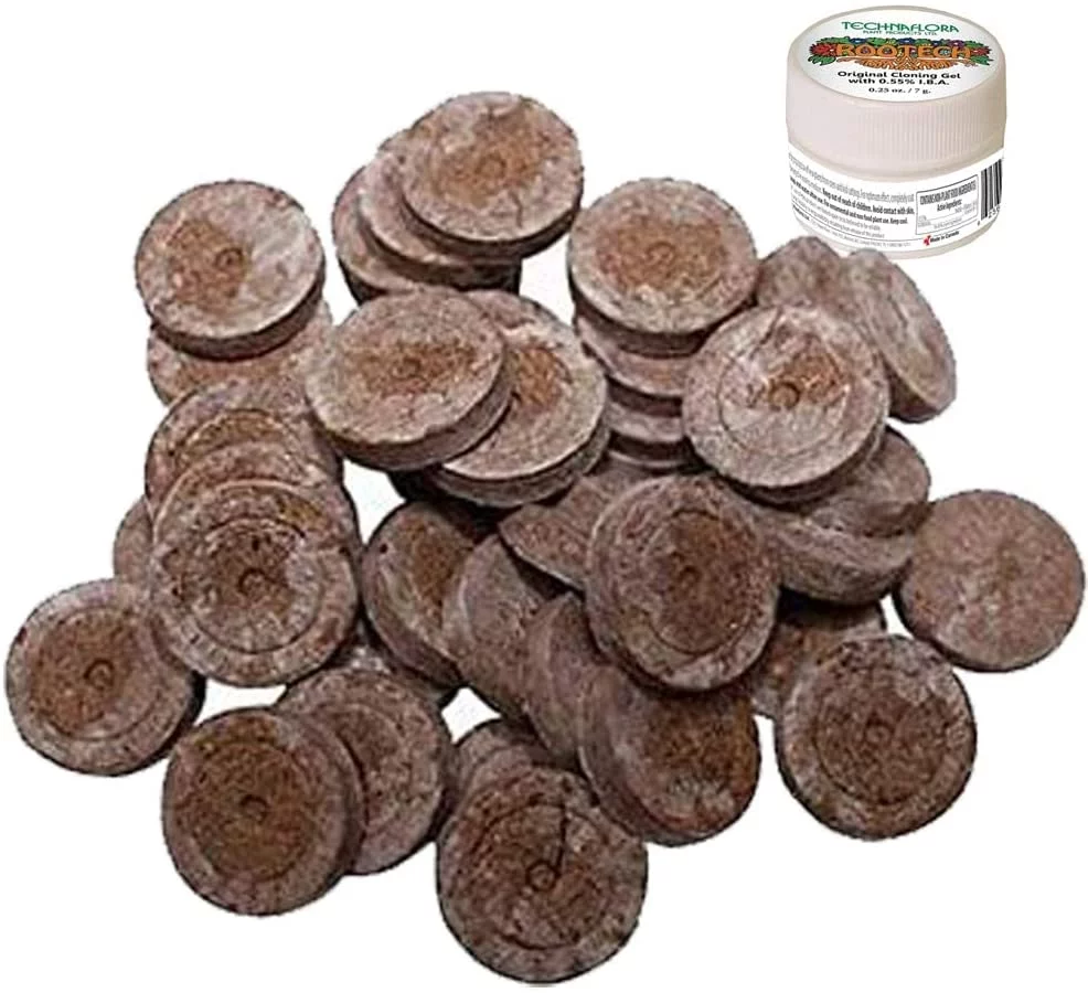 Jiffy 7 Peat Pellets 36 MM Seed Starting Plugs, Seeds Starter. Start Plant Seedlings Early (Pack of 50)