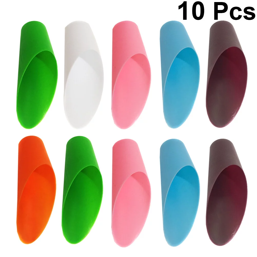 10Pcs Miniature Small Plastic Garden Shovel Utility Soil Scoop (Random Color)