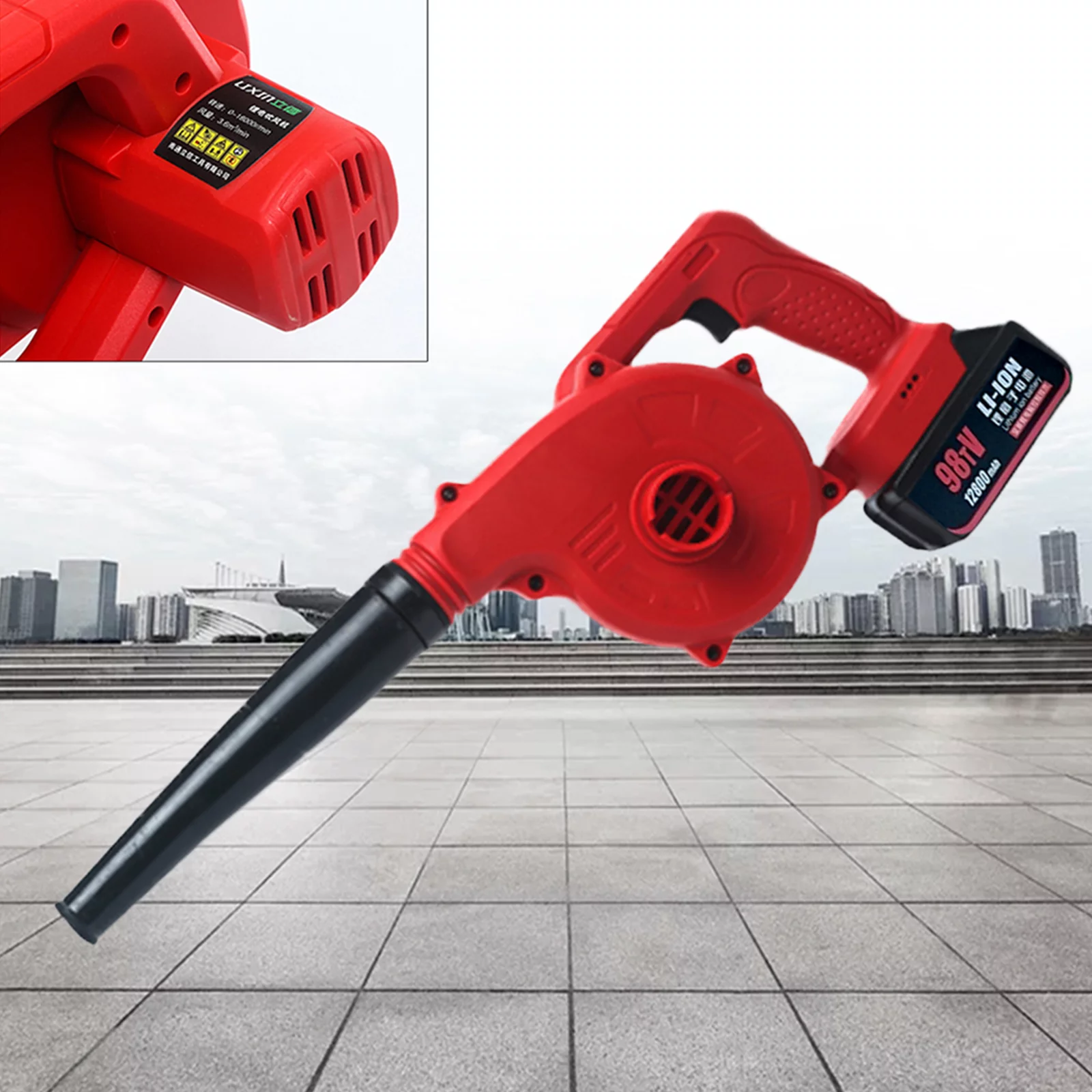 Cordless Leaf Blower with Battery and Charger Handheld Vacuum Dust Clean Blower 20v/12800mah Battery-Operated