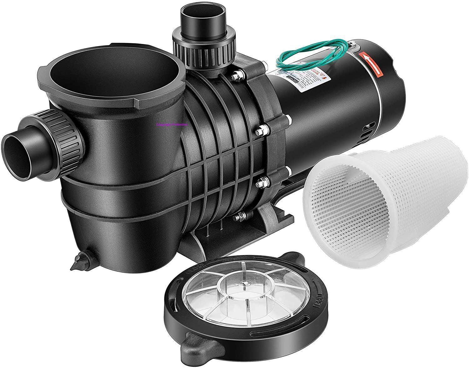 Denest Hbp1500ⅱ 2.0hp 1500w Inground/ Above Ground Swimming Pool Pump with Strainer Basket and Connectors