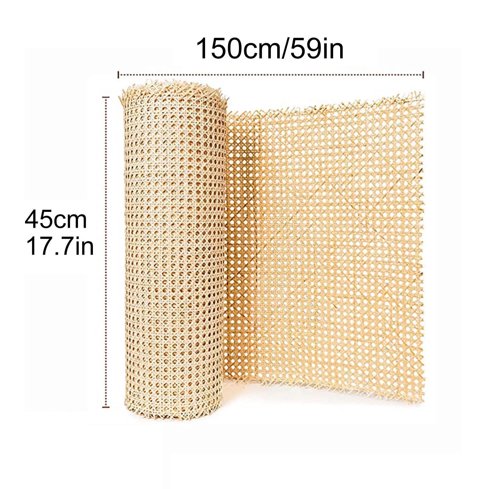 Rattan Mesh Roll Sheet,Plastic + Pe + Synthetic Fiber,Webbing Caning Material For Chairs Kit Multi-size Options