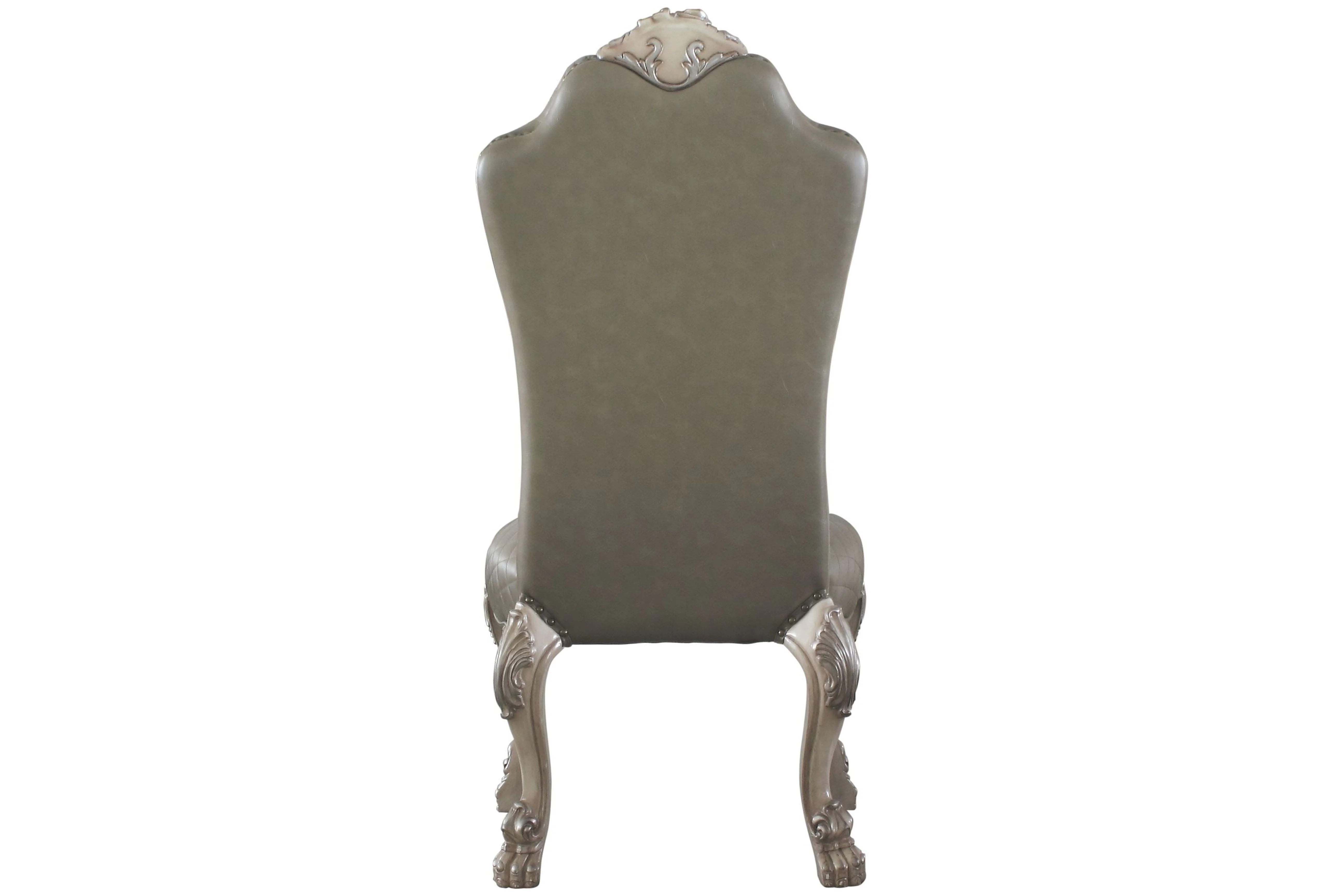 Homiyad Side Chair (Set-2), Vintage Bone White & PU 68172