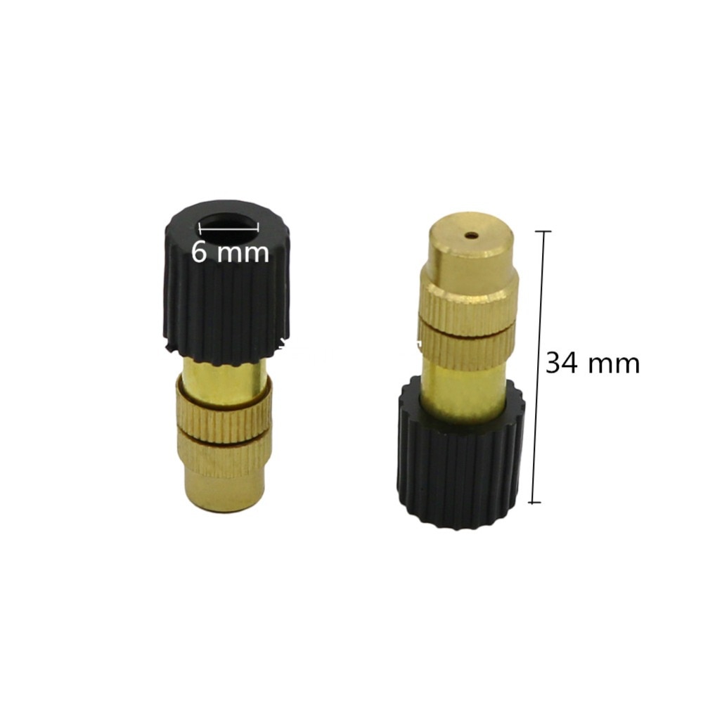 Brass Nozzle Cooling Watering Garden Drip Irrigation Spray Cooling System Plant Watering Sprinkler Garden sprayer 50 Pcs